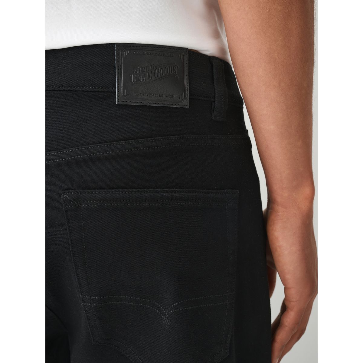 Jean motionflex avec taille élastique noir, NEXT