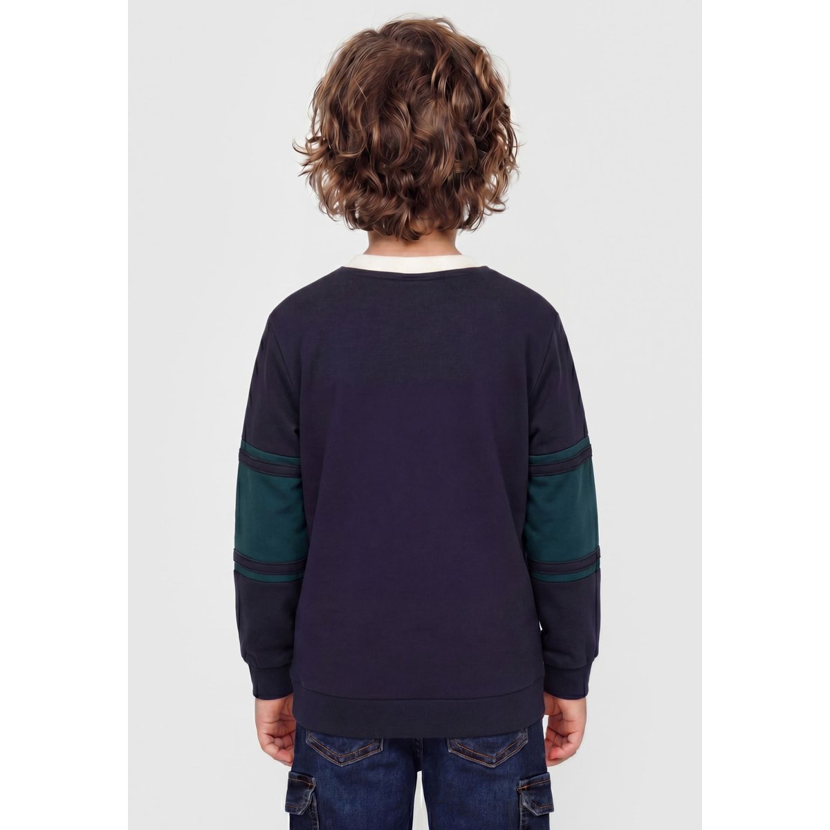 T-Shirt Avec Logo Brodé bleu foncé, GUESS KIDS