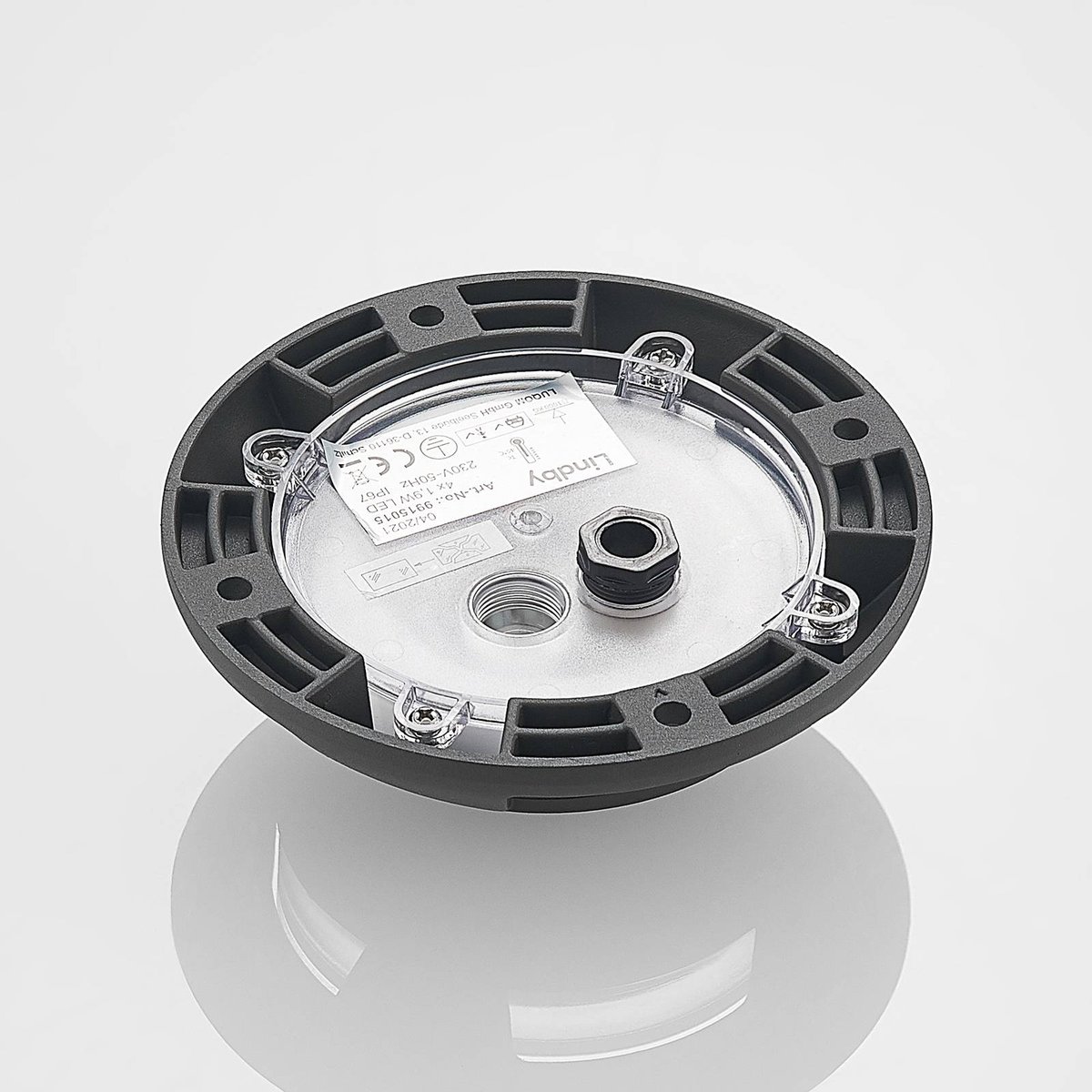 Luminaire extérieur en aluminium moderneLED gris foncé, LINDBY