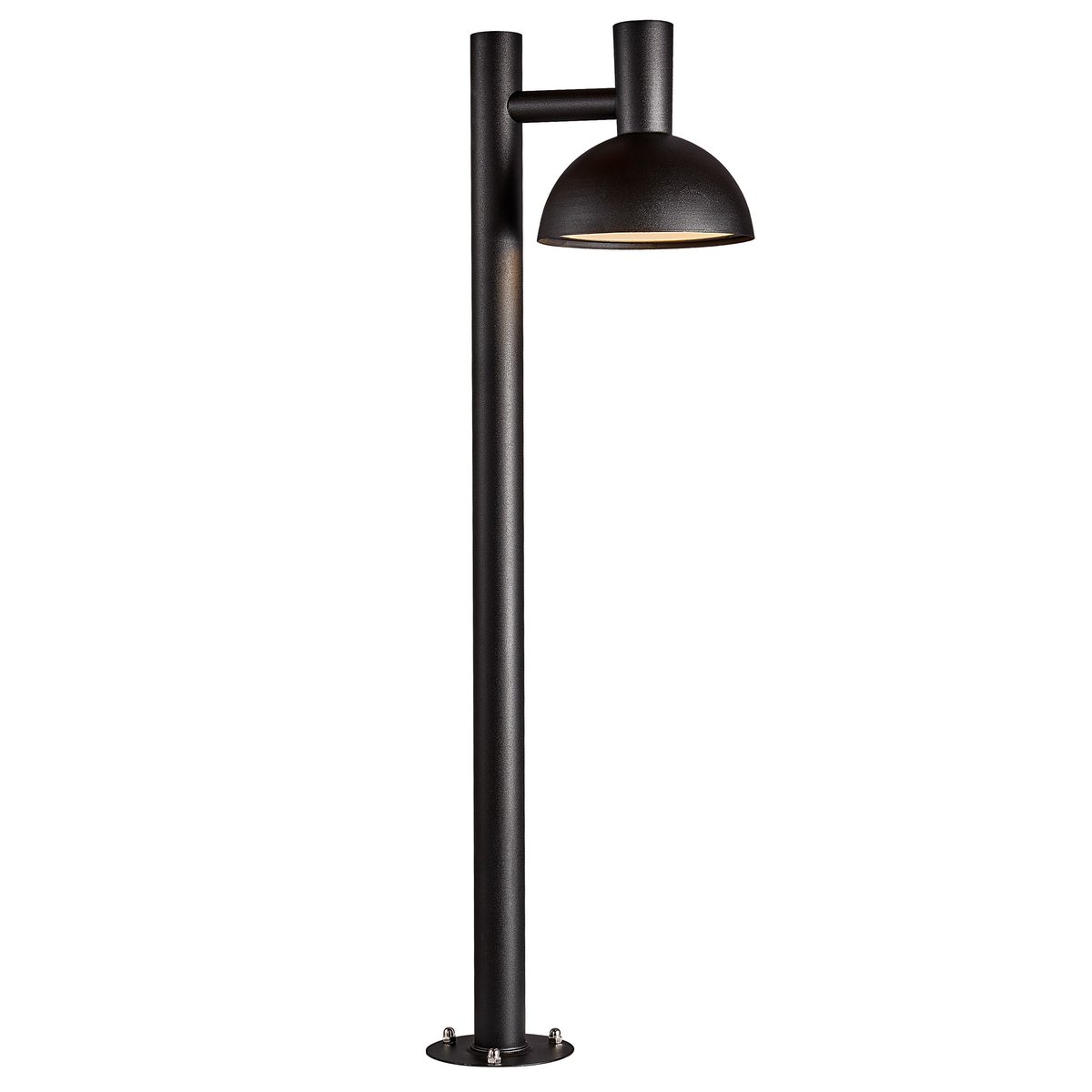 Potelet à la forme Hémisphérique et son style classique en métal, ARKI 100 noir, NORDLUX