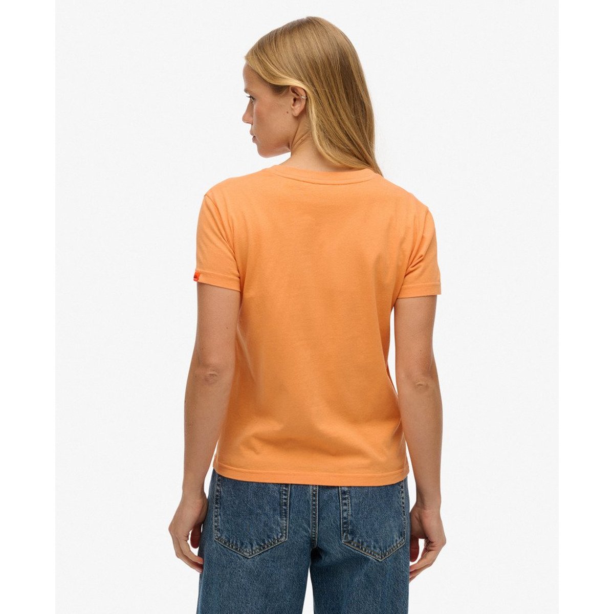 T-shirt Surf Logo Coupe Ajustée orange coucher de soleil automnal, SUPERDRY