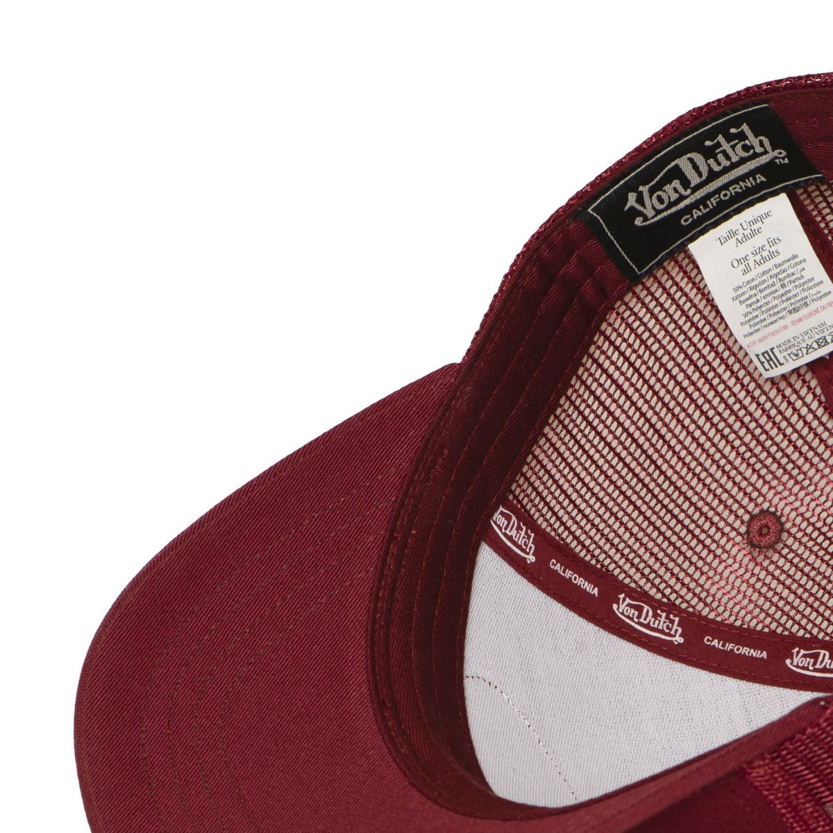 Casquette trucker LOFb bordeaux/blanc, VON DUTCH