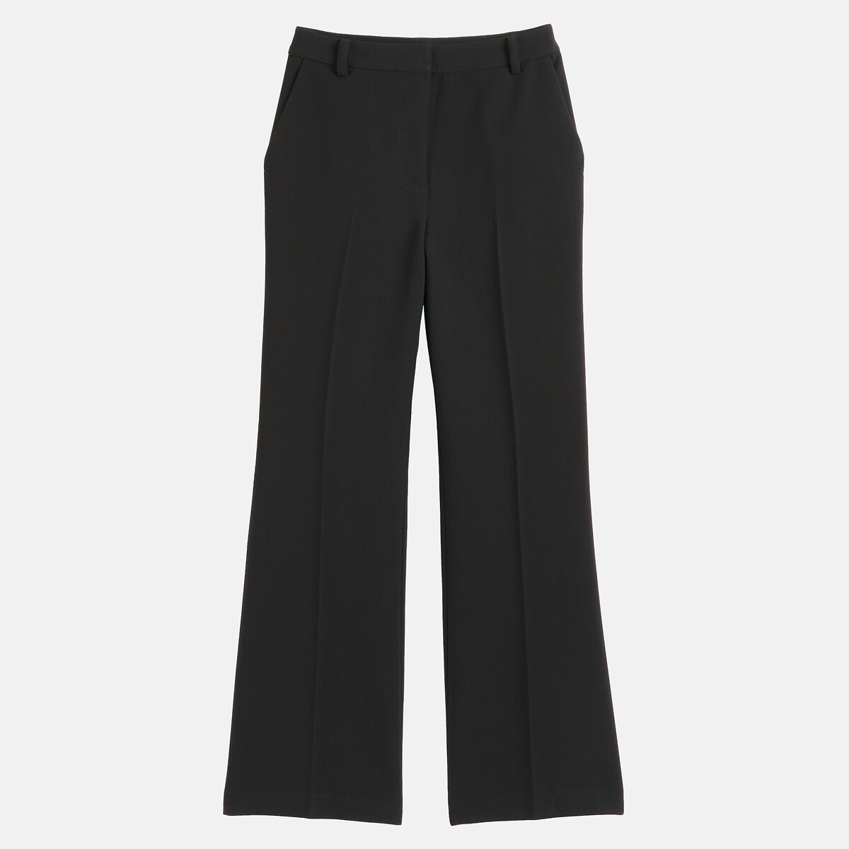 Pantalon flare en polyviscose  noir, LA REDOUTE COLLECTIONS