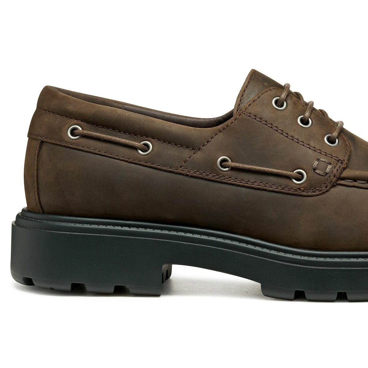 Spherica EC7 Leather Boat Loafers dark brown, GEOX