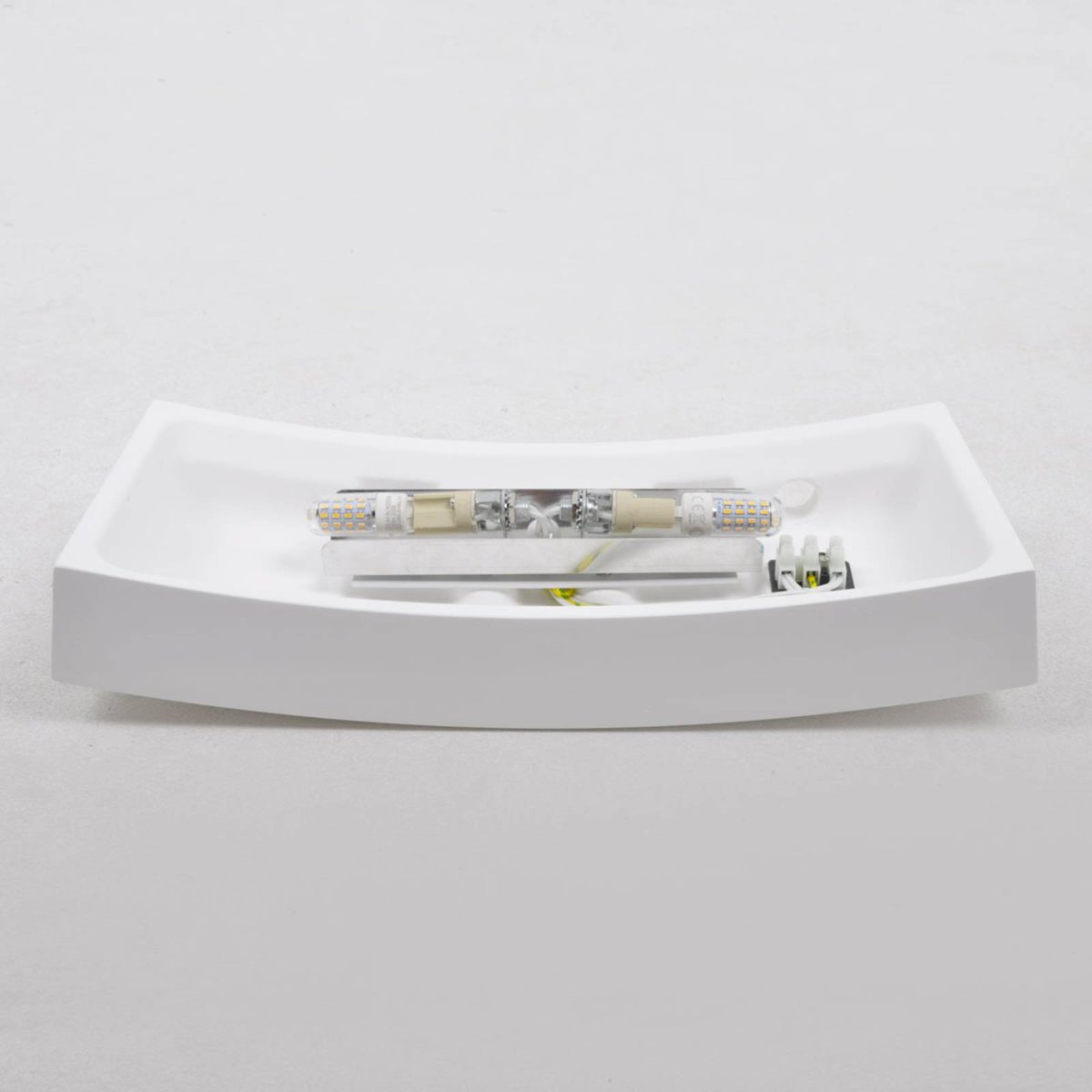Applique en plâtre moderne, Leander blanc, LINDBY