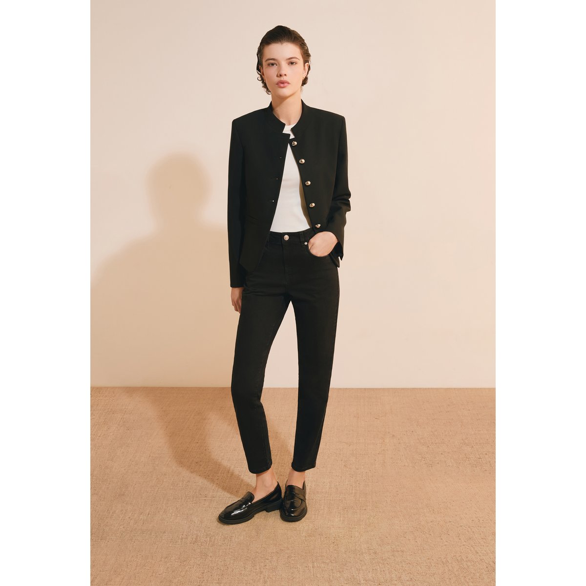 ETAM PANTALON DEMIE GD - PANTALON noir, ETAM
