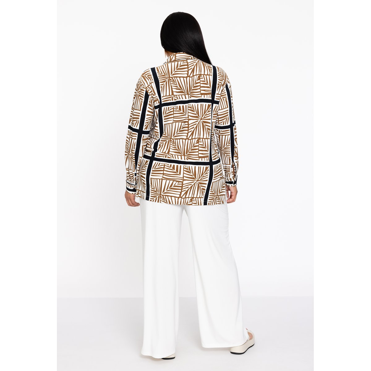 Chemise imprimé / imprimée écru, YOEK