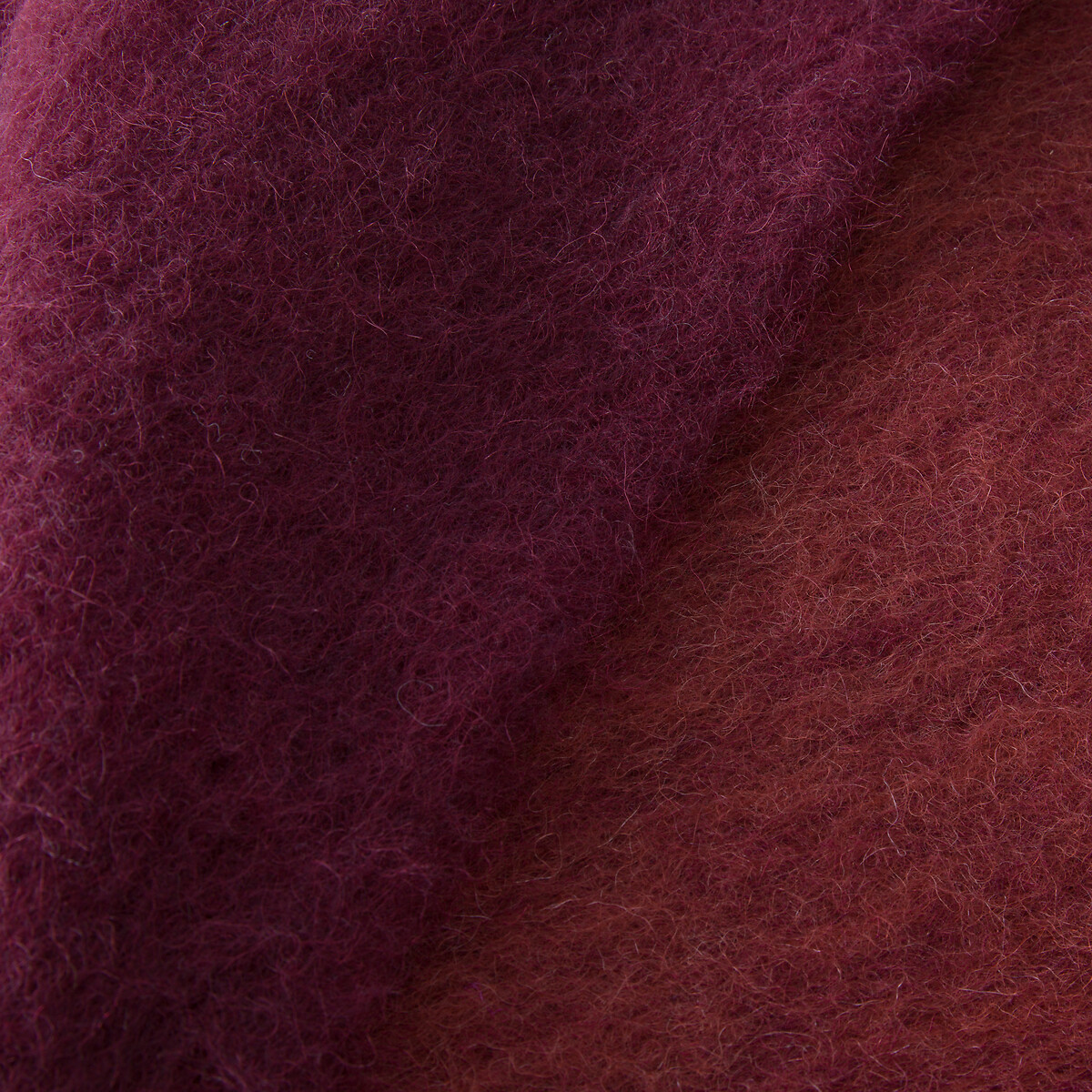 Plaid bicolore laine et polyamide, Tzara bourgogne, AM.PM