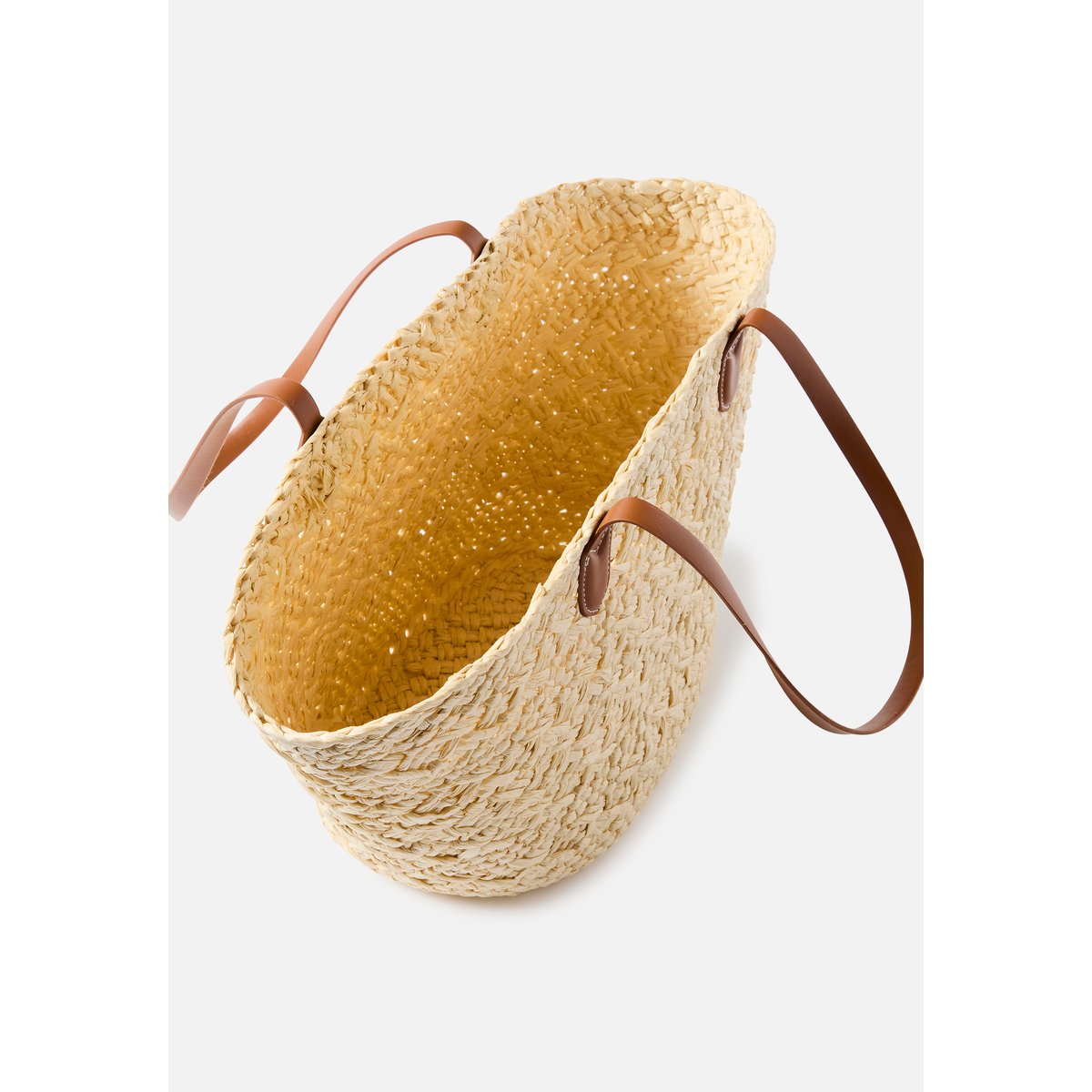 Panier tressé blanc cassé, DAMART