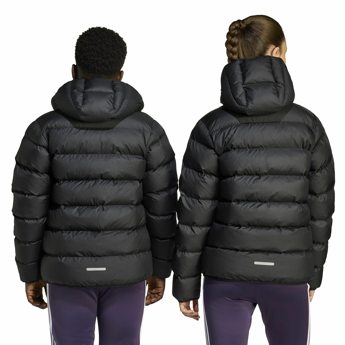 Doudoune à capuche noir, ADIDAS SPORTSWEAR