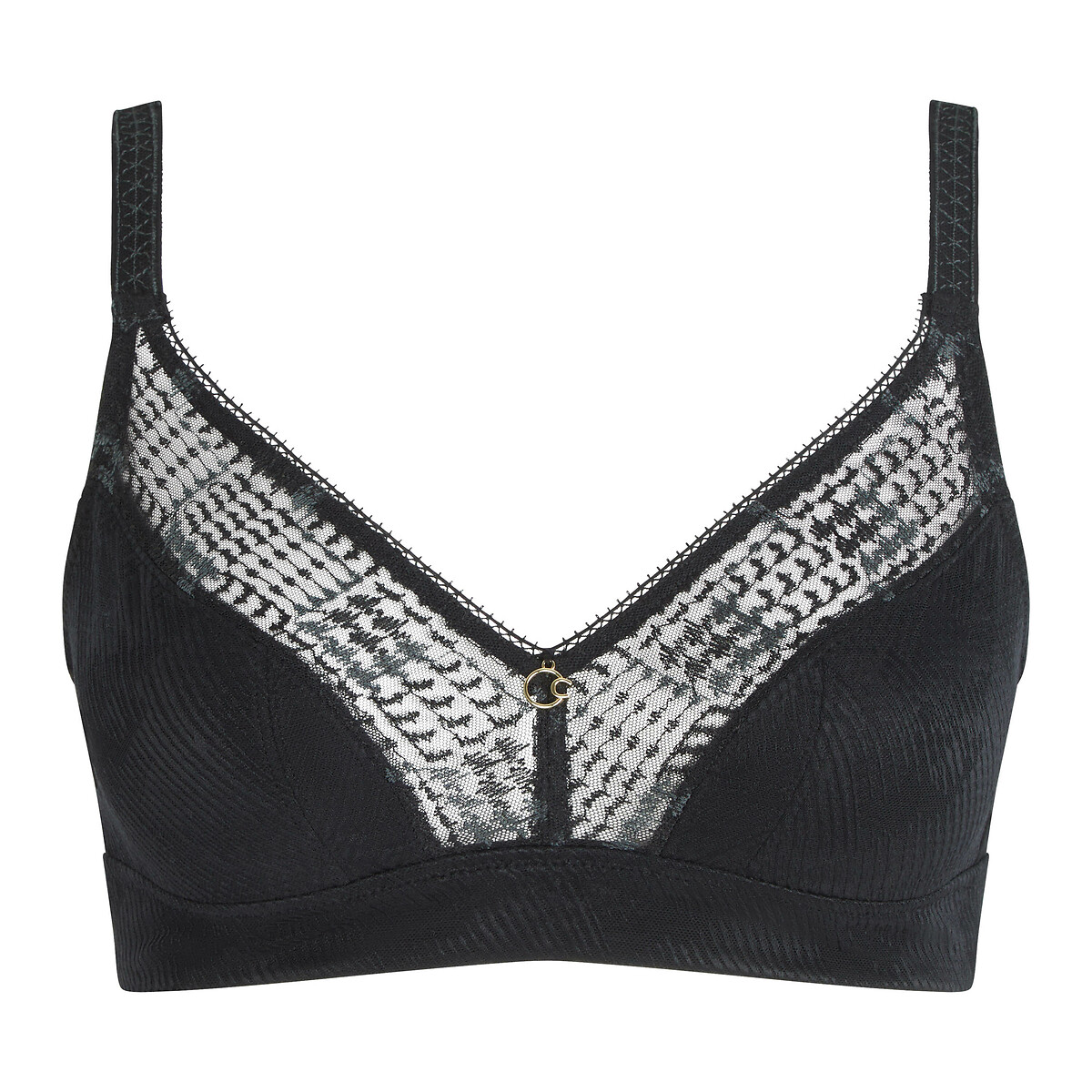 Soutien-gorge sans armatures Intrigue noir, CHANTELLE