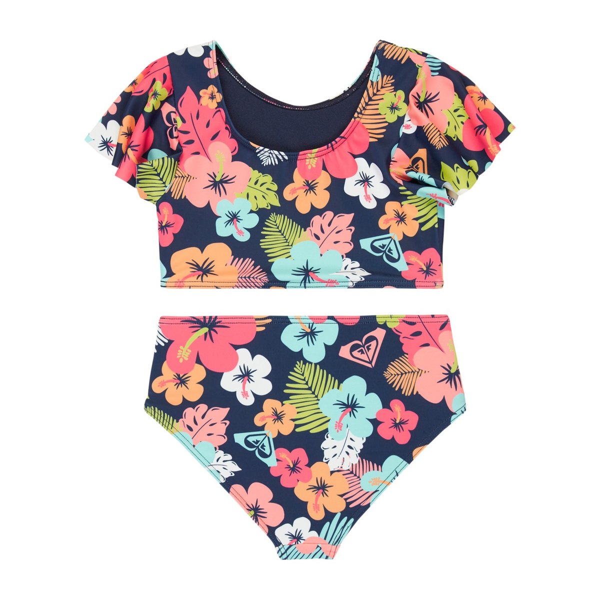 Ensemble 2 pièces bikini deux pièces MORNING FLOWER SET. bleu mood indigo morning flowers tw, ROXY