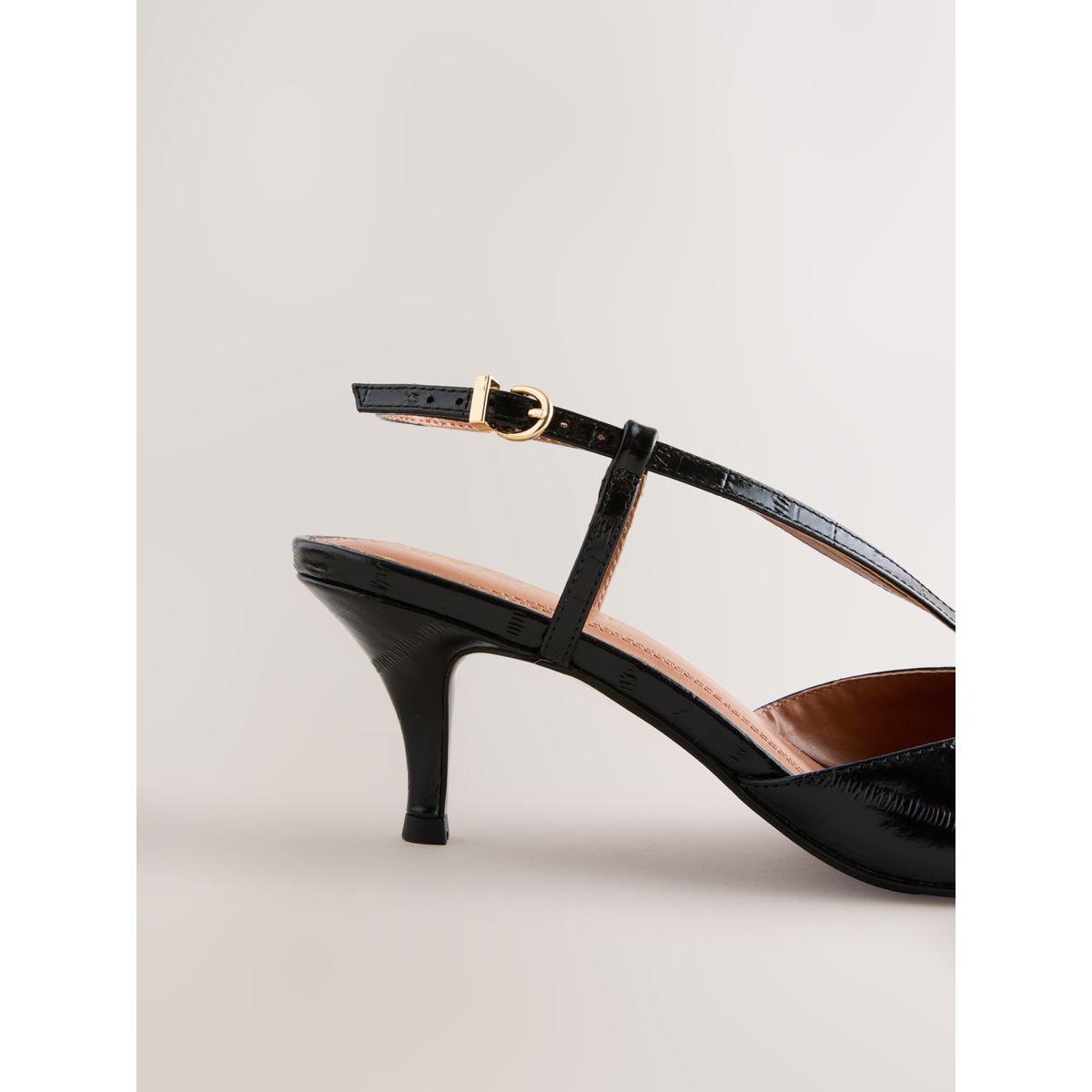 Chaussures en cuir forever comfort® à bride noir, NEXT