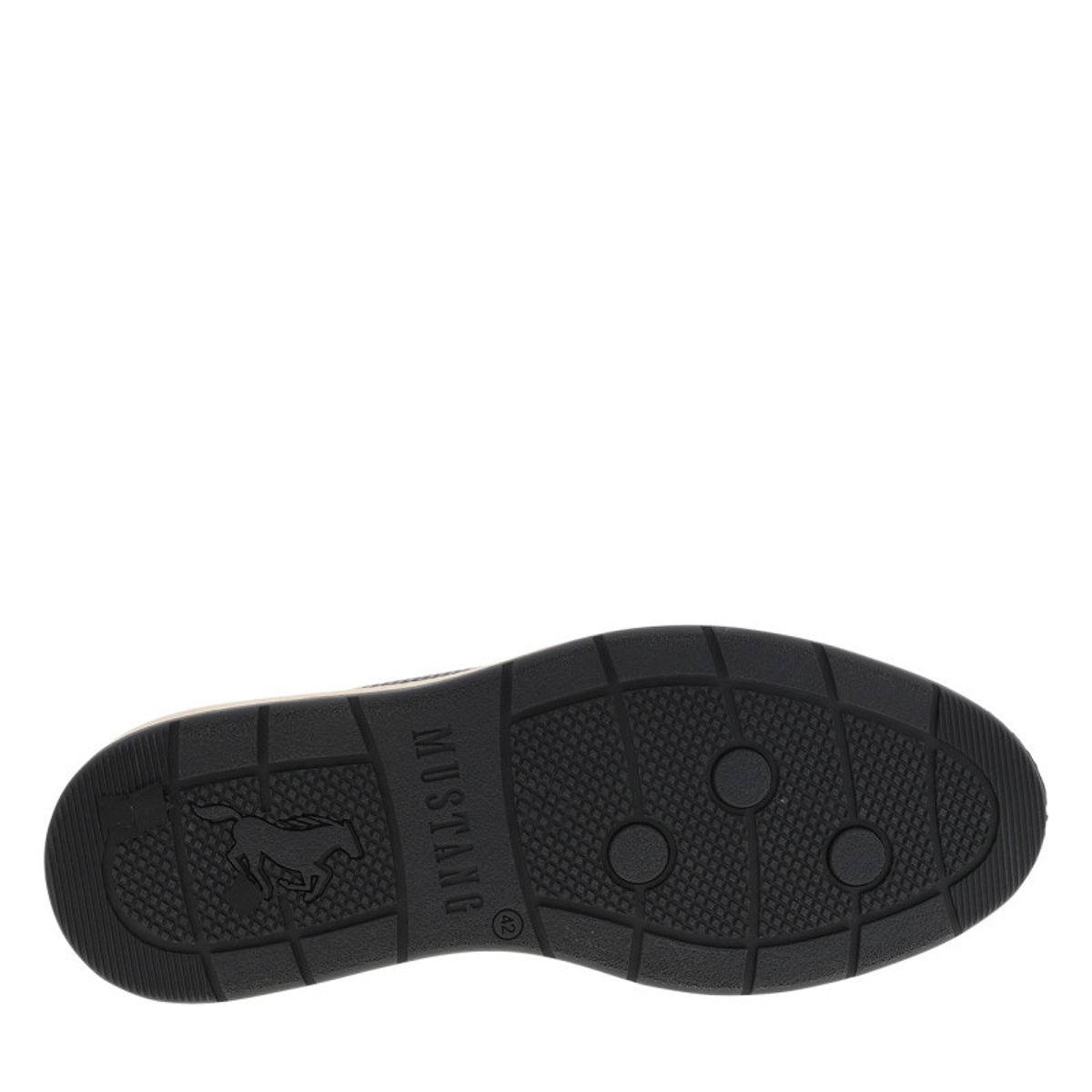 Derbies noires à talon plat munies de lacets et de soufflets élastiqués noir, MUSTANG