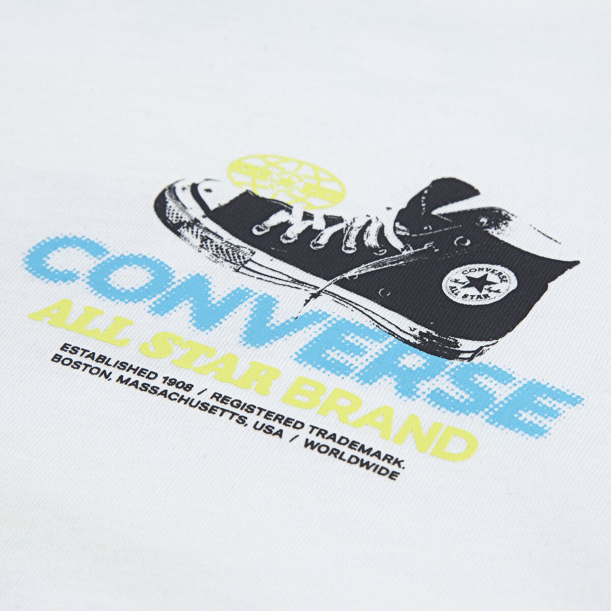 T-shirt korte mouwen, logo op de borst wit, CONVERSE
