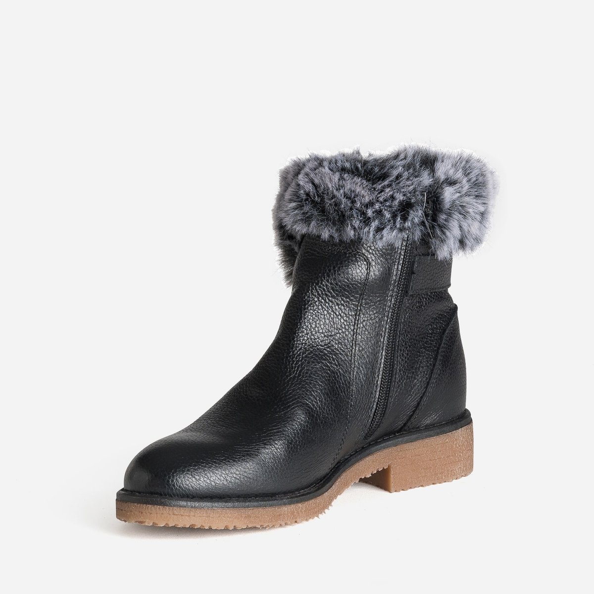 Boots en cuir LESLIE noir, ERAM