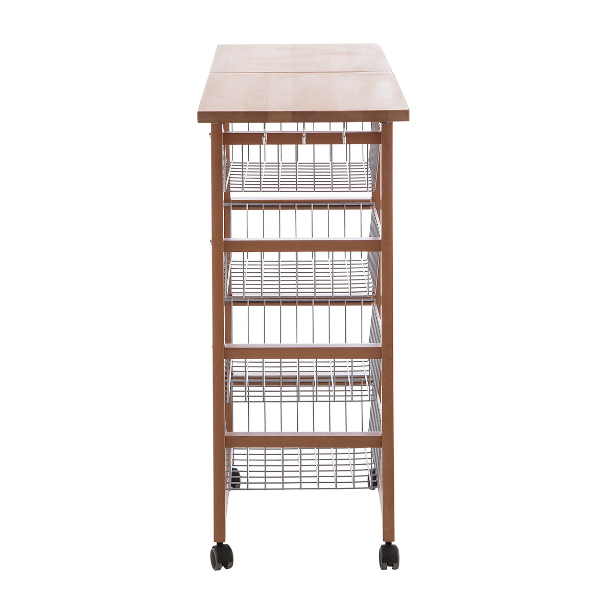 Chariot de cuisine - Extensible bois foncé, EUROPE & NATURE