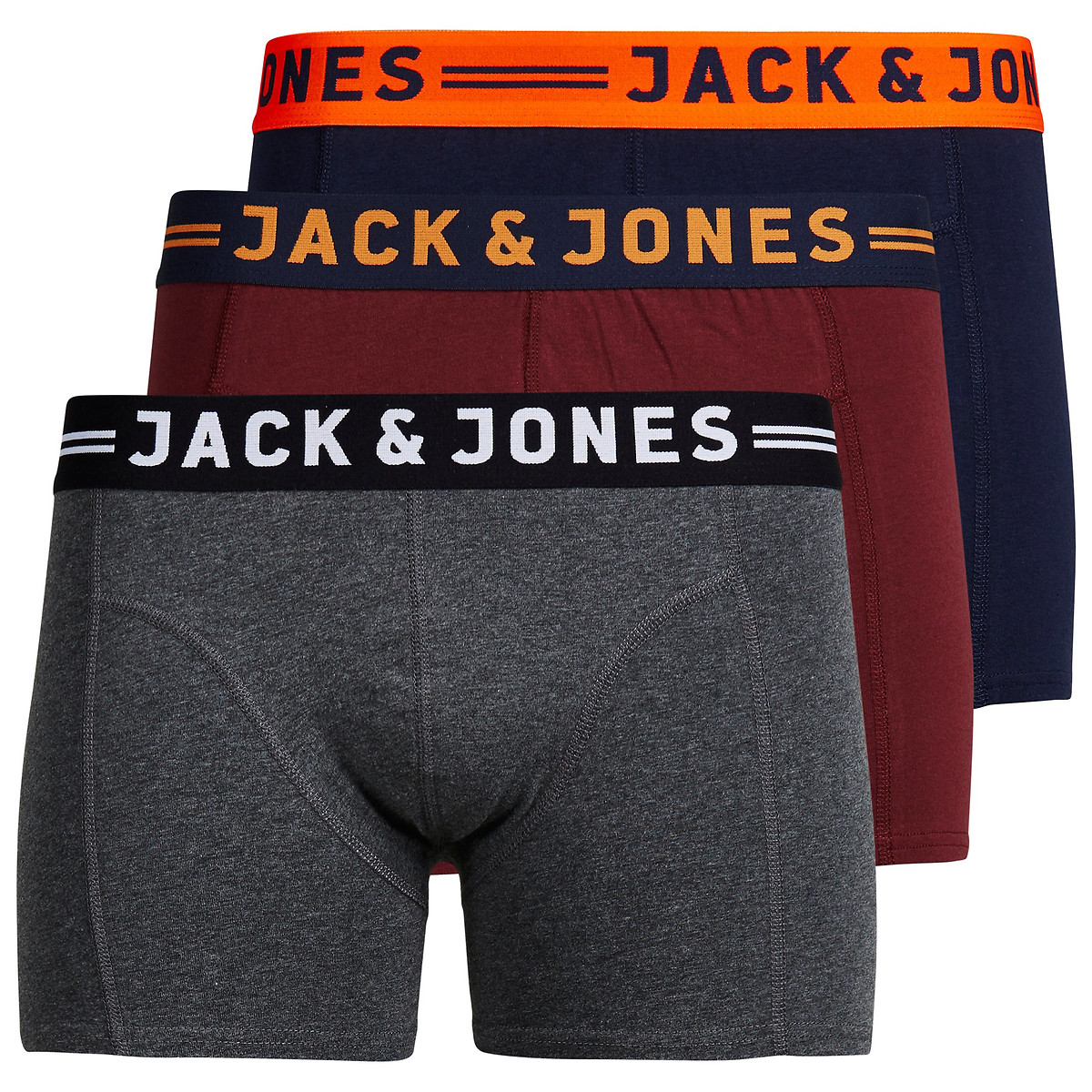 Lot de 3 boxers 10-16 ans multicolore, JACK & JONES JUNIOR