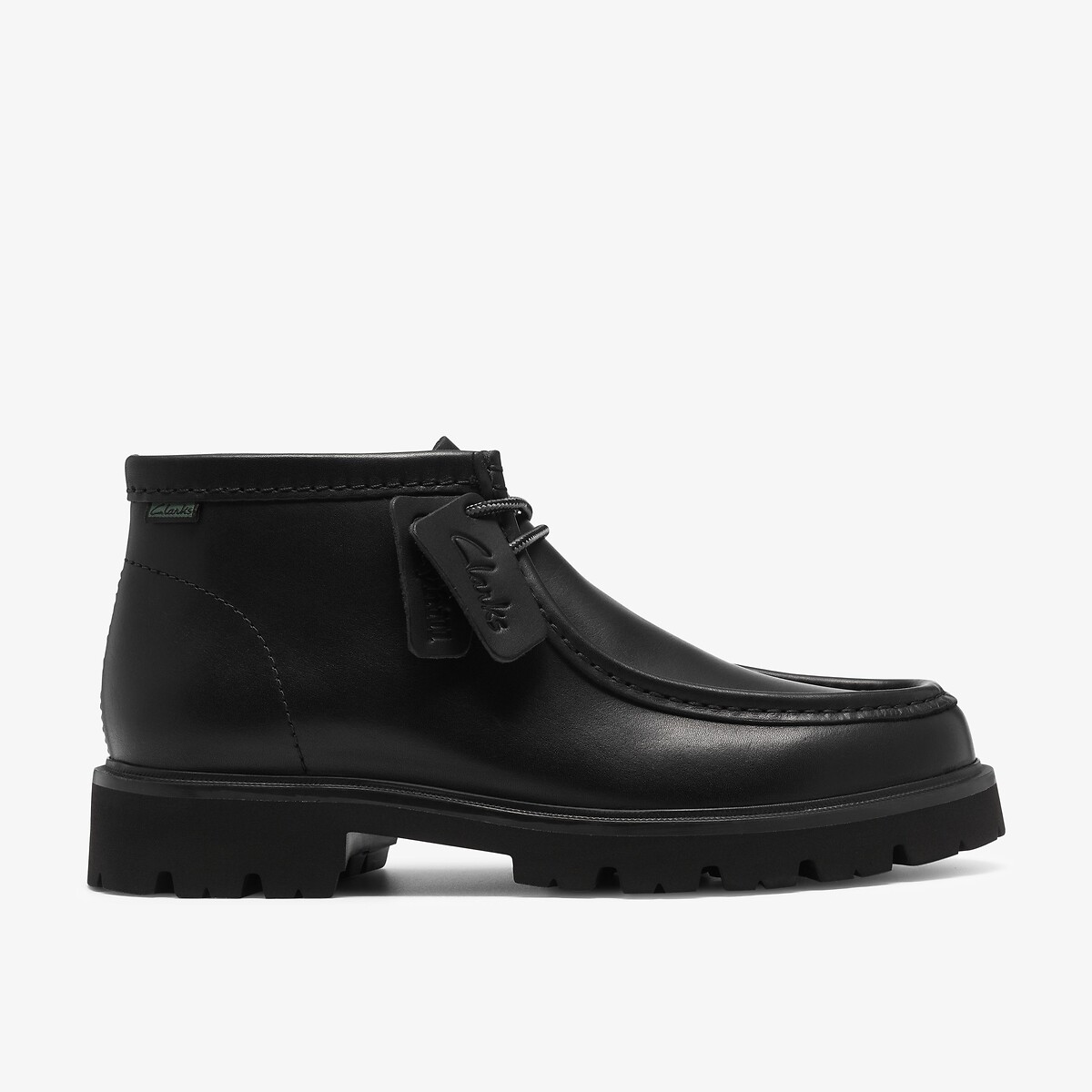 Derby alti in pelle, CLEYHILL TOP nero , CLARKS
