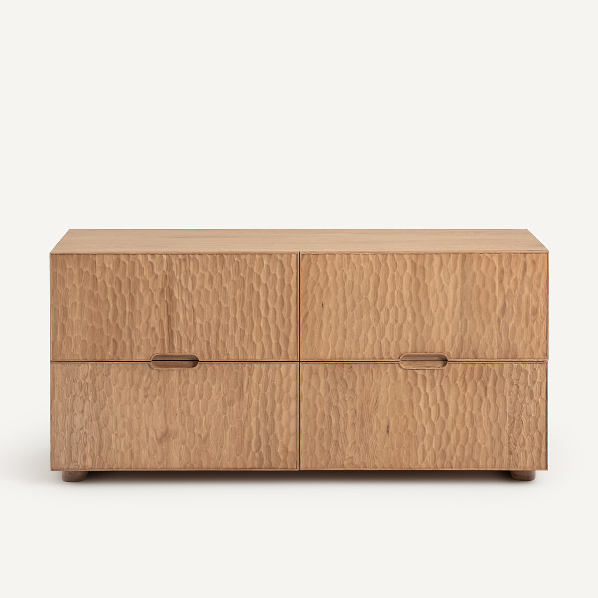 Comò a 4 cassetti, rovere e impiallacciatura in rovere, Otoka quercia naturale, AM.PM