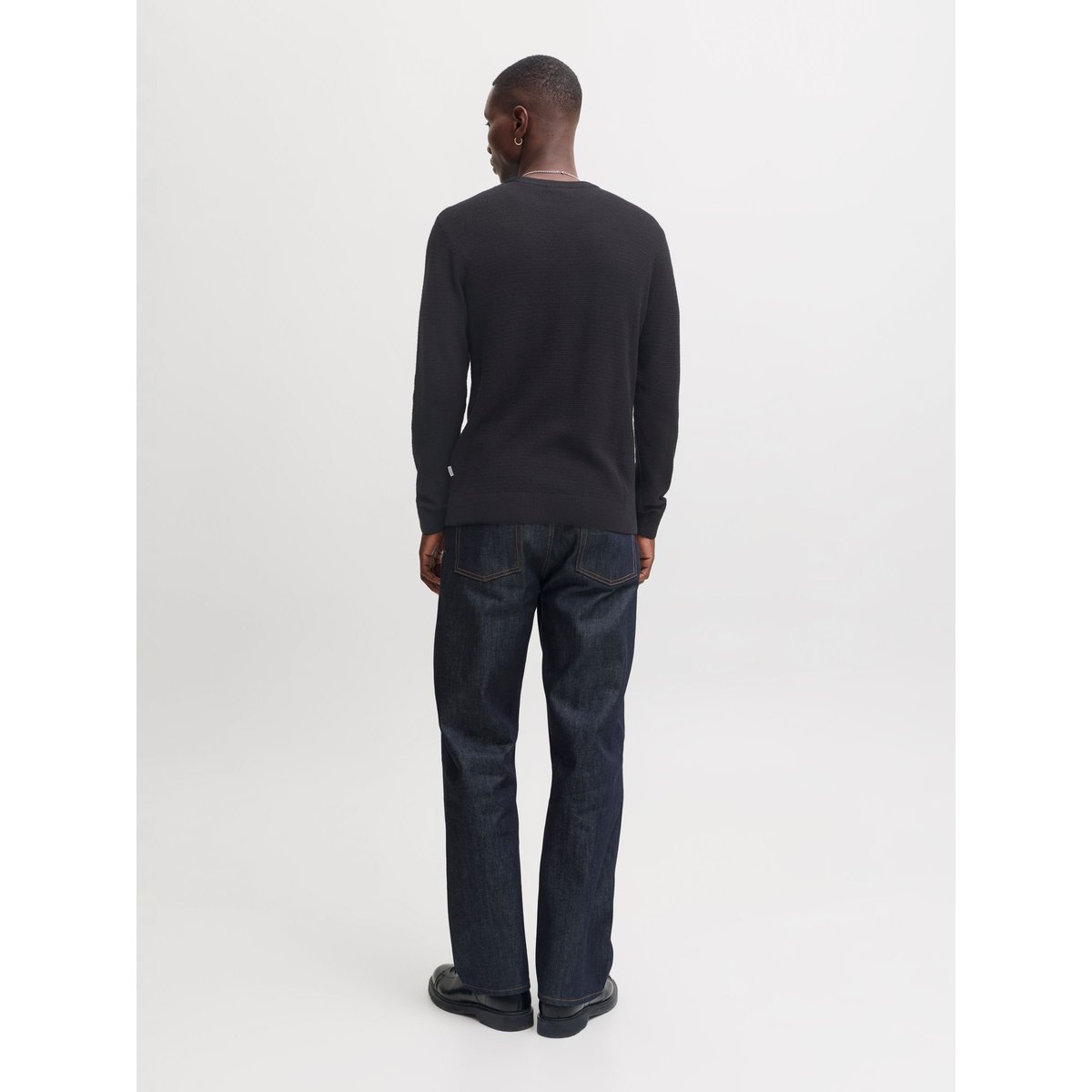 Pull En Maille noire - black, JACK & JONES