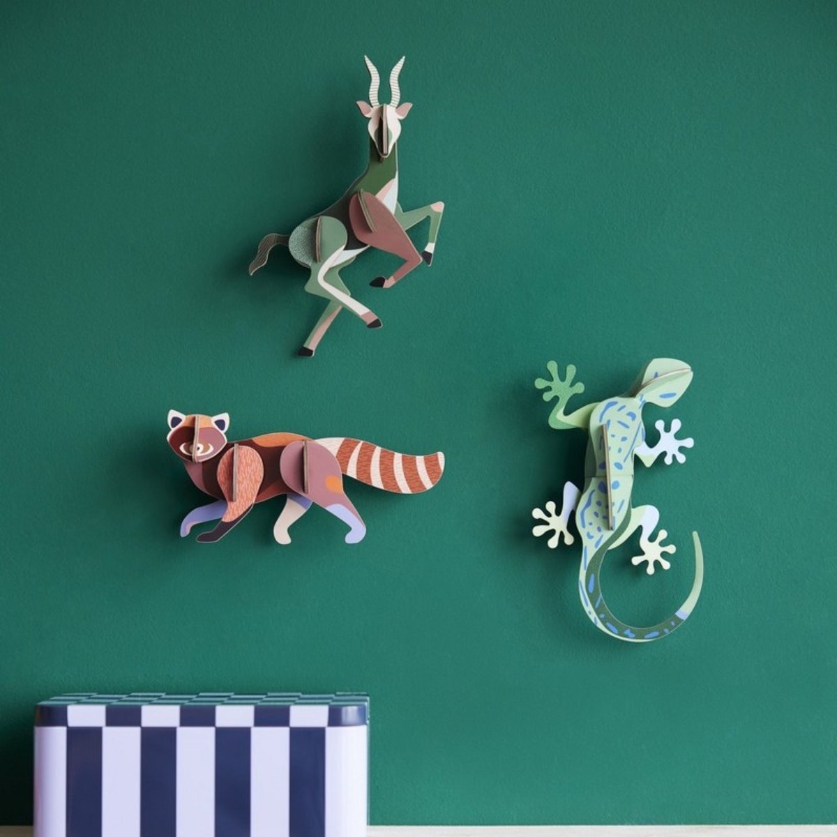Décoration murale enfant antilope vert, STUDIO ROOF