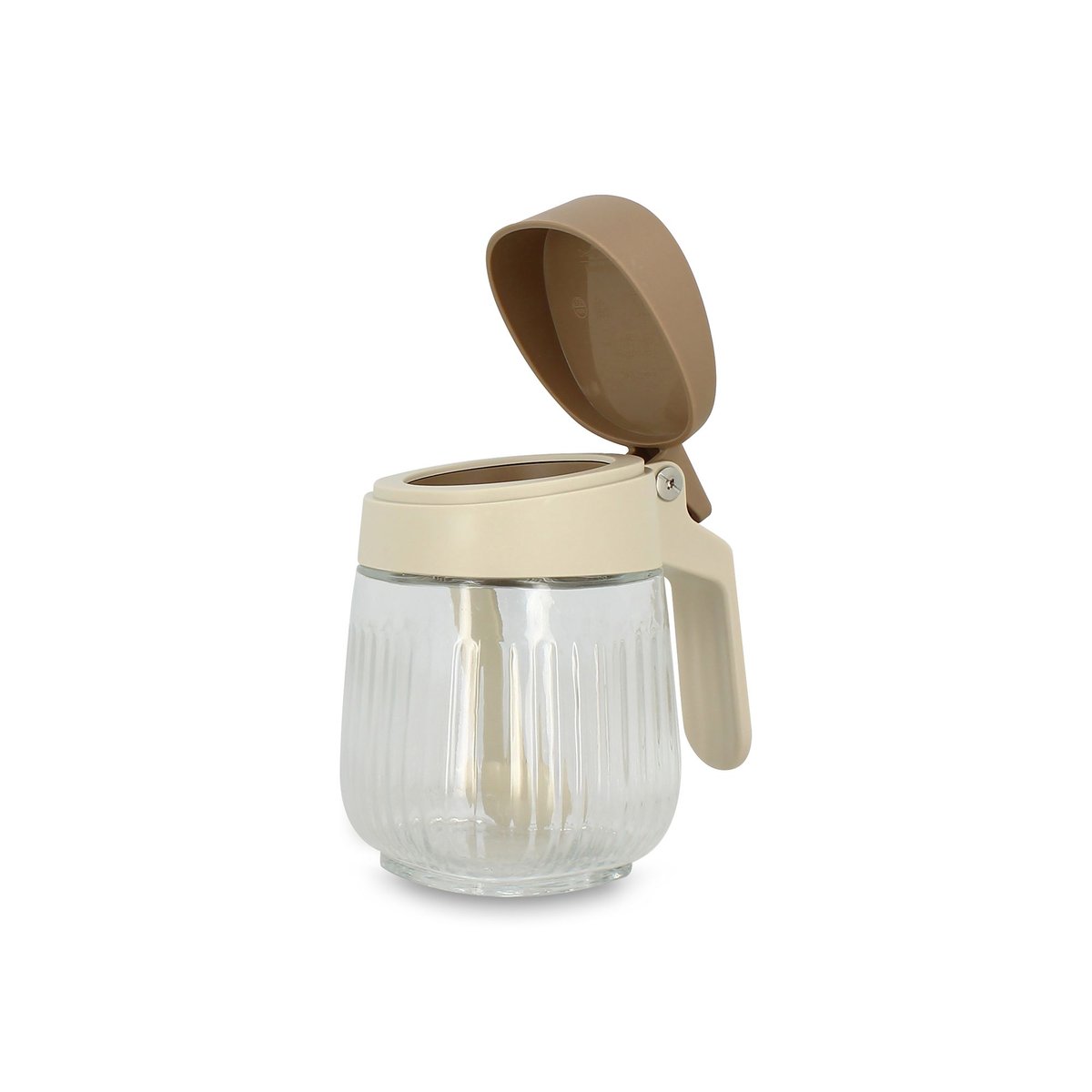 Bocal à épices en verre beige-transparent, MENASTYL