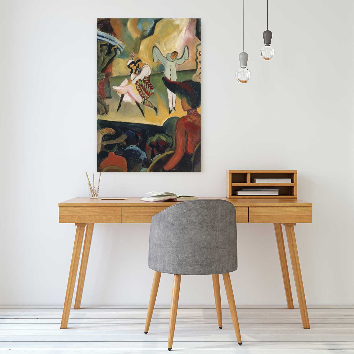 Tableau Le ballet russe par August Macke tableau alu dibond, HEXOA