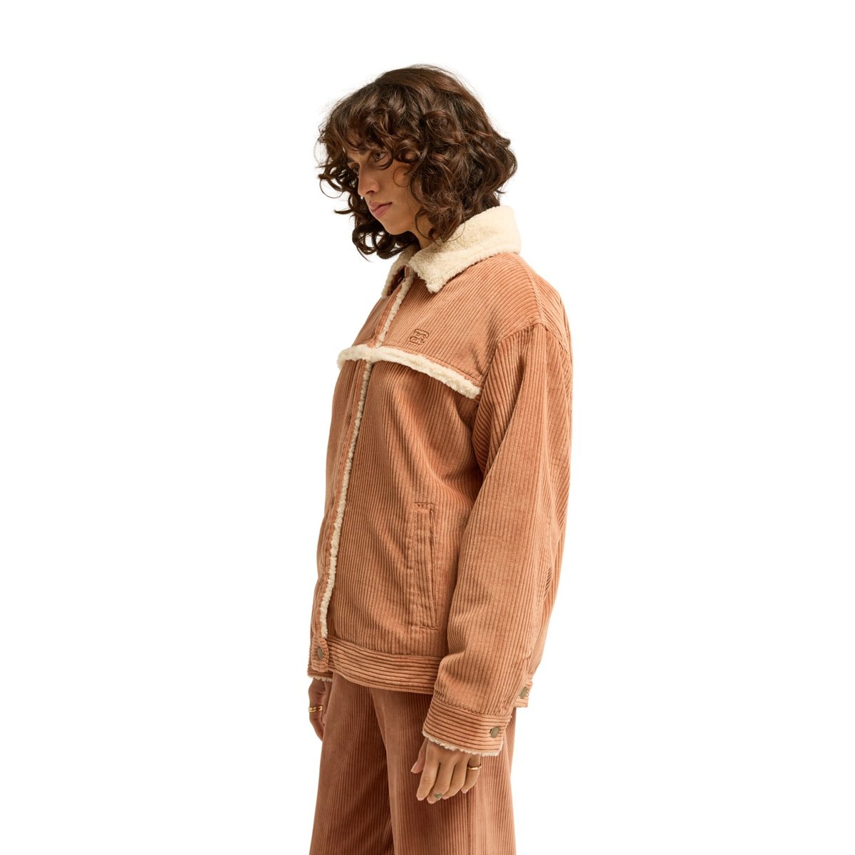 Veste CORD IN LOVE rouge sugar almond, BILLABONG