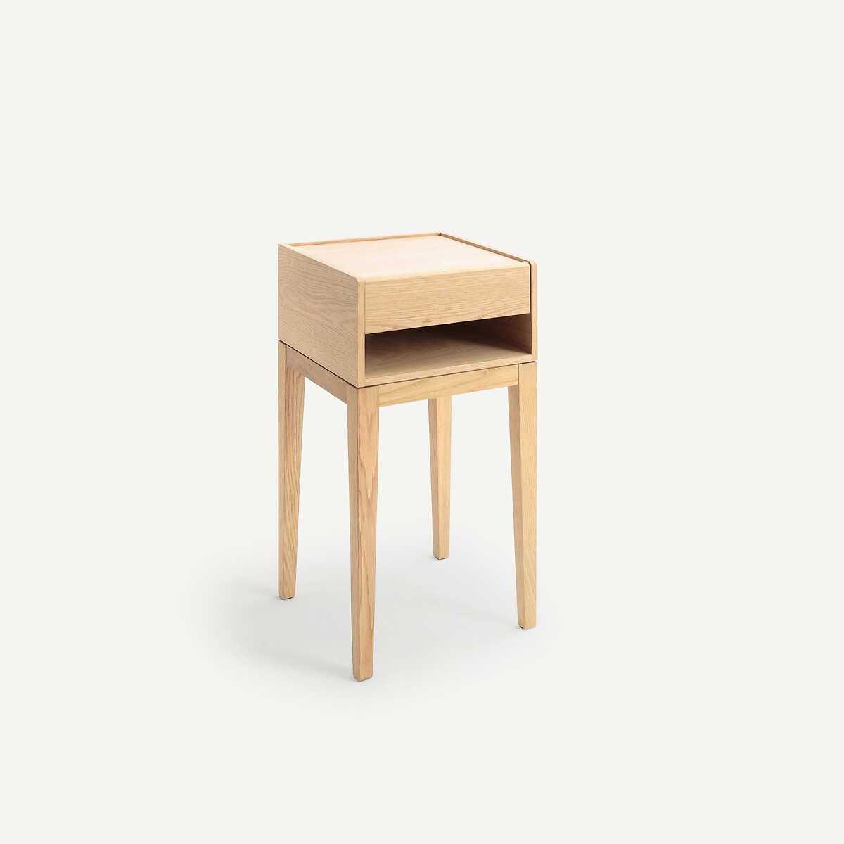 Nizou Bedside Table in Solid Oak and Veneer, Designed By Emmanuel Gallina natural oak, EMMANUEL GALLINA X AM.PM