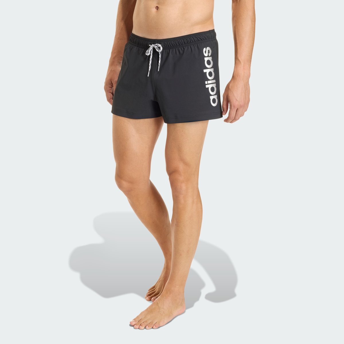 Short De Natation Maille Stretch Logo 7,6 Cm Short De Natation Maille Stretch Logo 7,6 Cm black / white, ADIDAS SPORTSWEAR