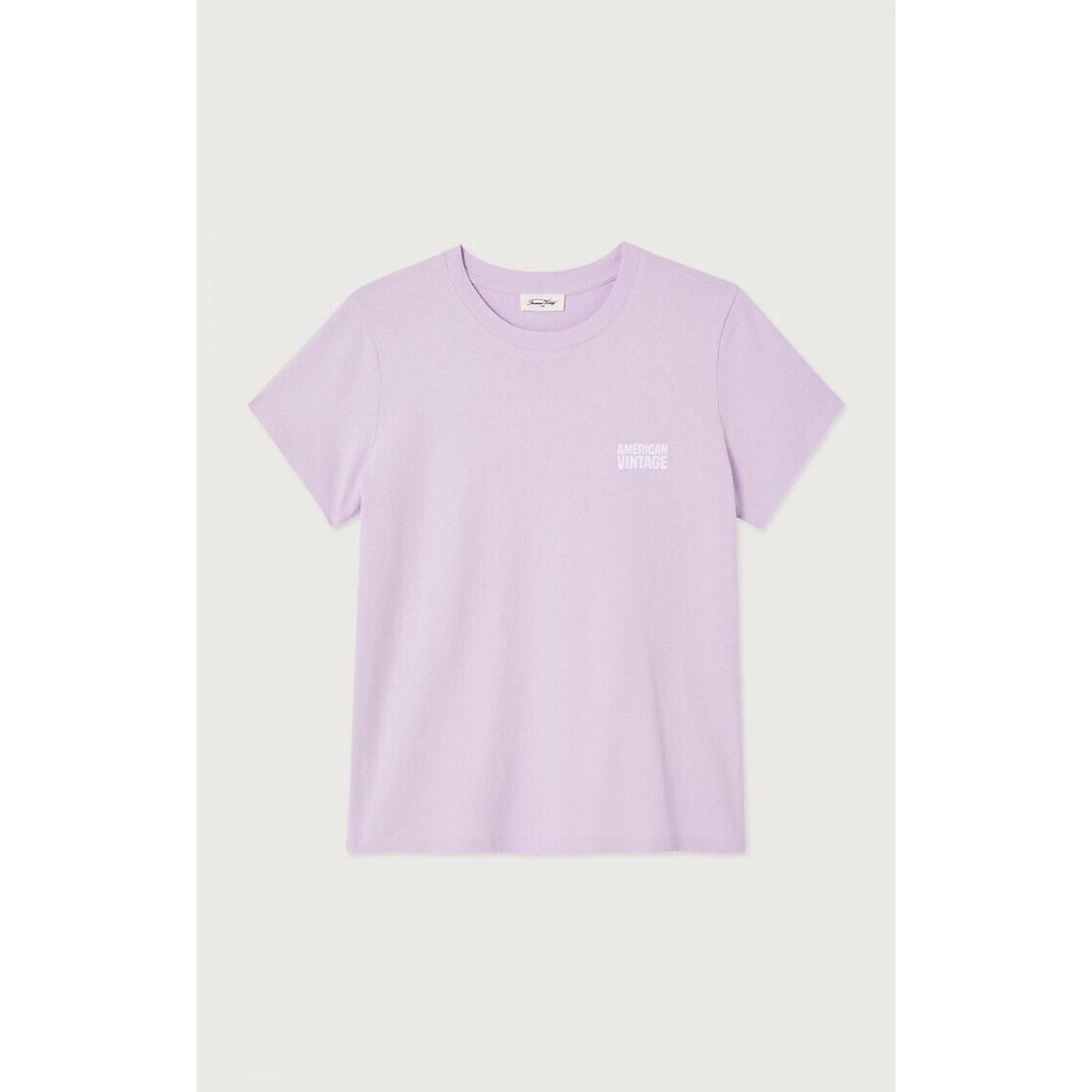 Ykobow Crew Neck T-Shirt with Short Sleeves lilac, AMERICAN VINTAGE