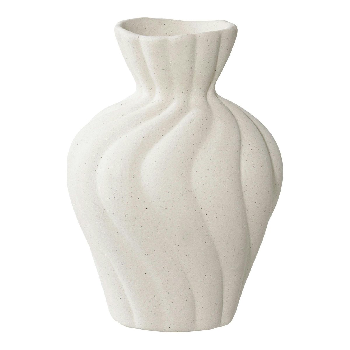 Vase corolle en céramique blanche (ensemble de 2) blanc, PIER IMPORT