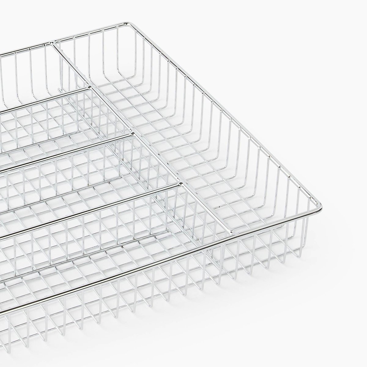 Range couverts en métal, 30x26cm inox, MONOPRIX