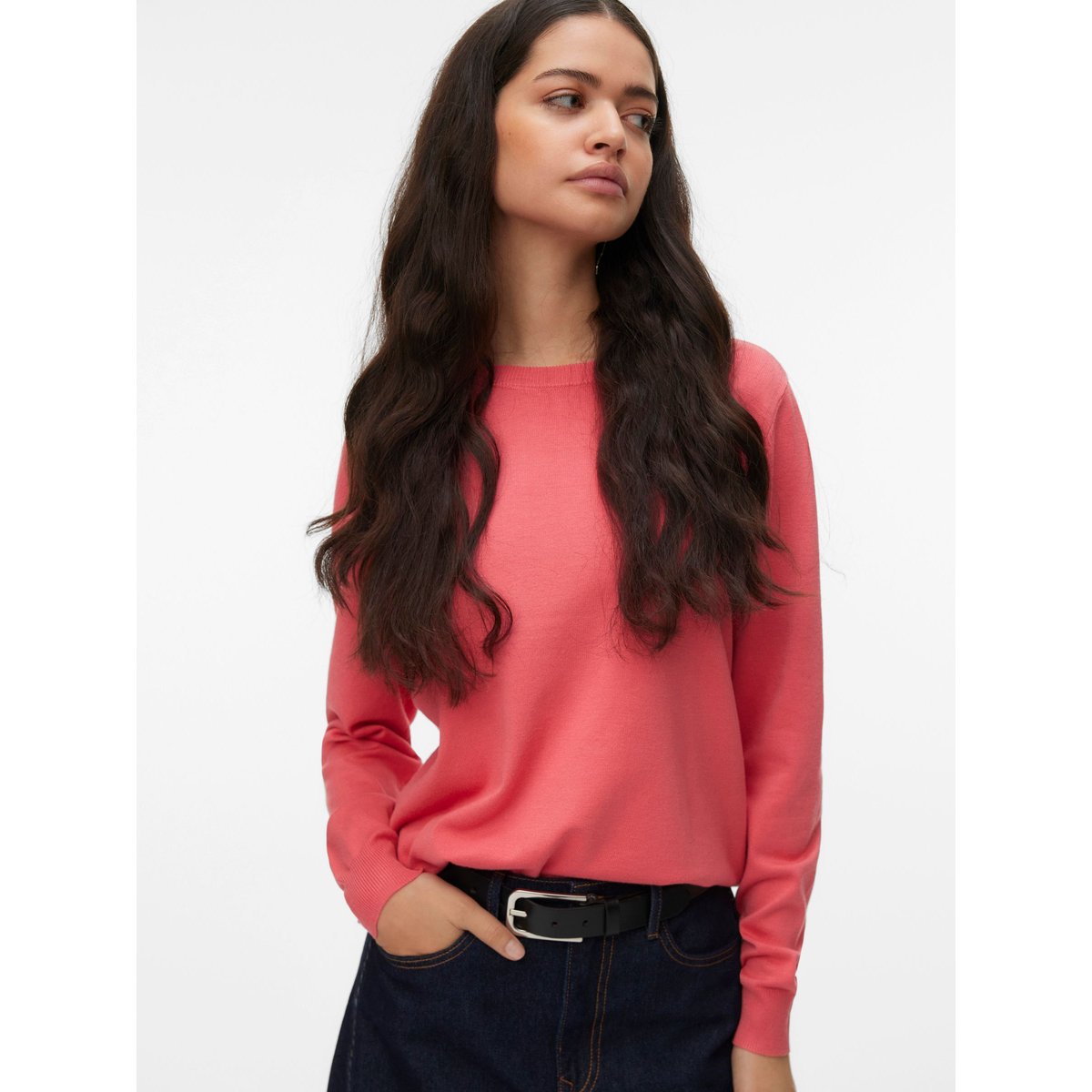 Pull En Maille rose - coral paradise, VERO MODA