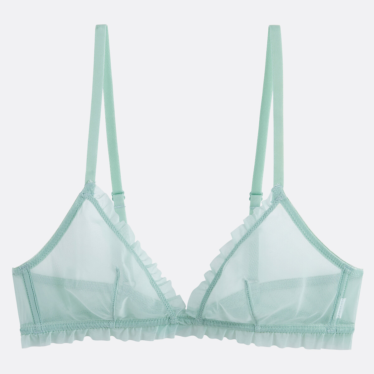 Triangle en tulle stretch uni, OPHELIE vert d'eau, LA REDOUTE COLLECTIONS