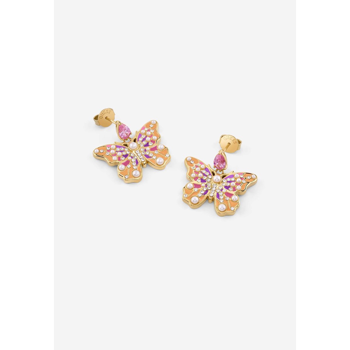 Boucles D'oreilles Borboleta or multi, GUESS