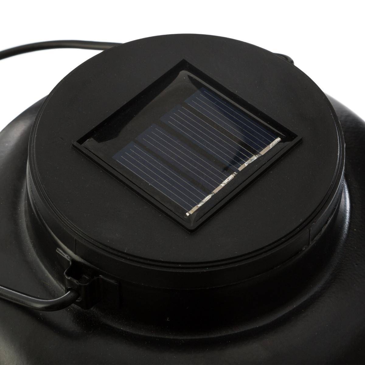 Lanterne solaire MAIK noir, ATMOSPHERA