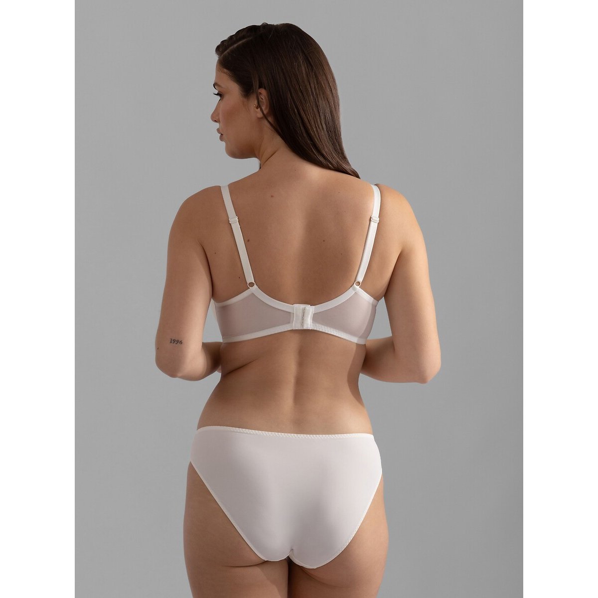 Confezione da 2 reggiseni a scollatura profonda con coppe imbottite LINCOLN avorio + nero, DORINA