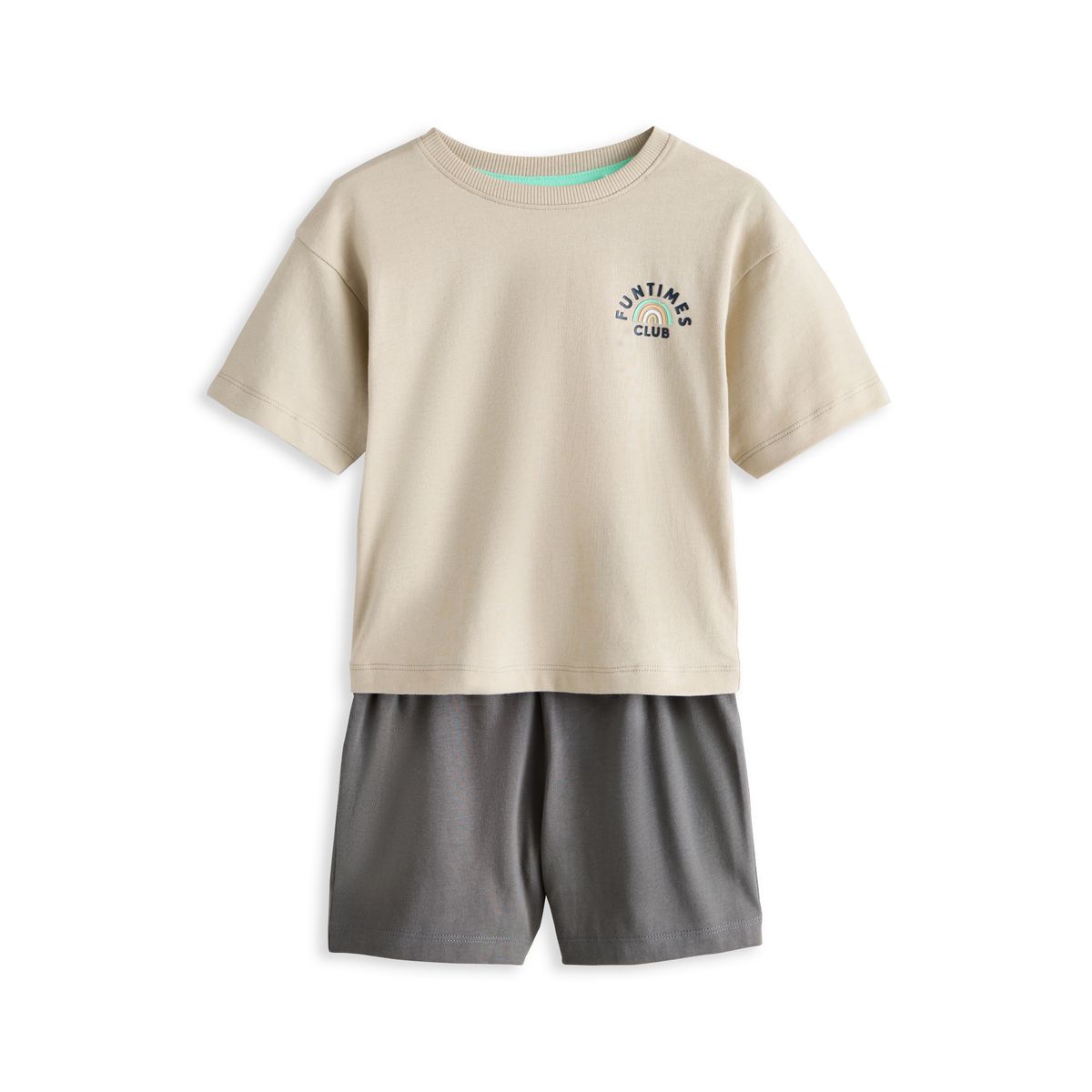 Pyjama short, lot de 3 bleu/pierre/menthe bons moments, NEXT