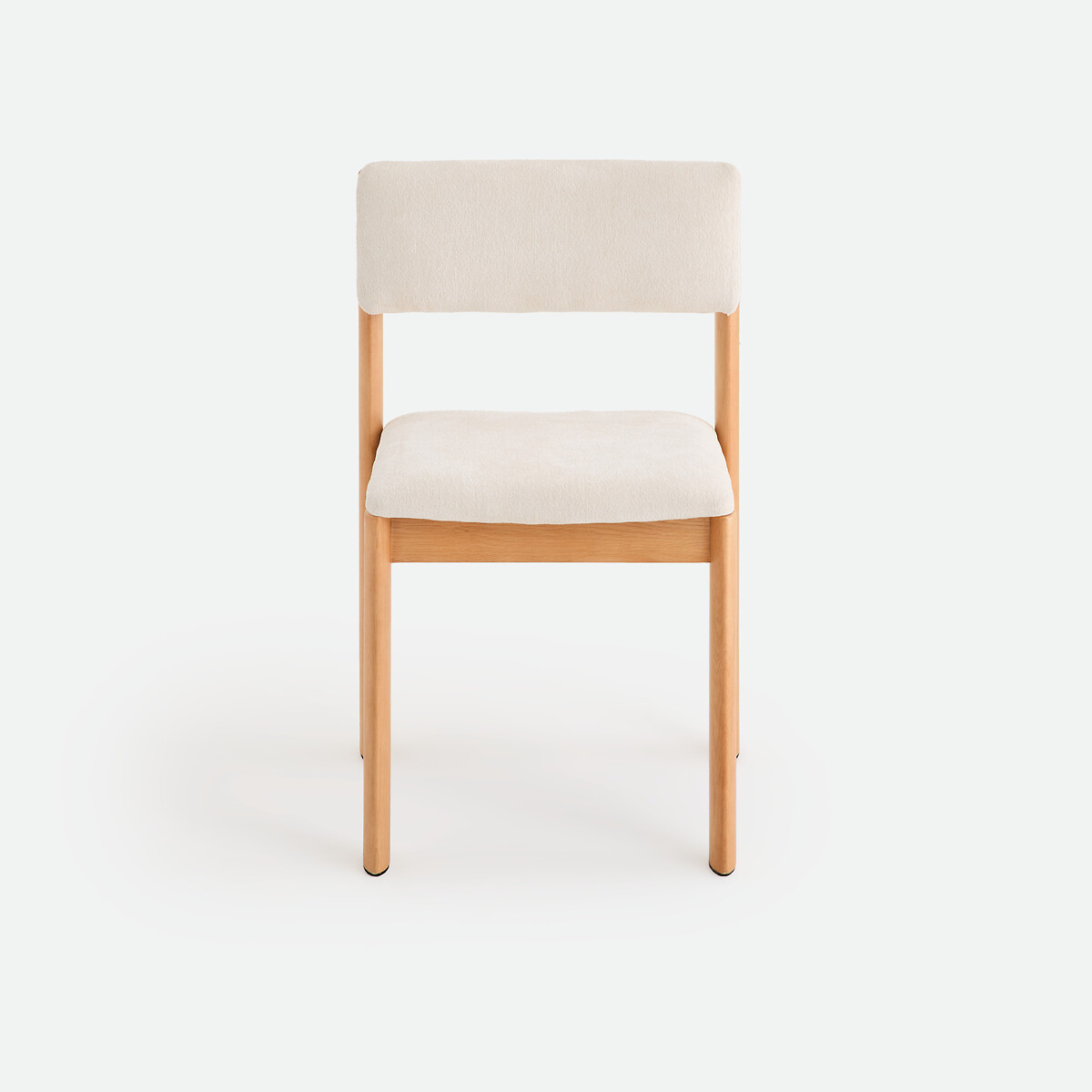 Silla de tela texturizada, OLIVER roble/blanco roto, LA REDOUTE INTERIEURS