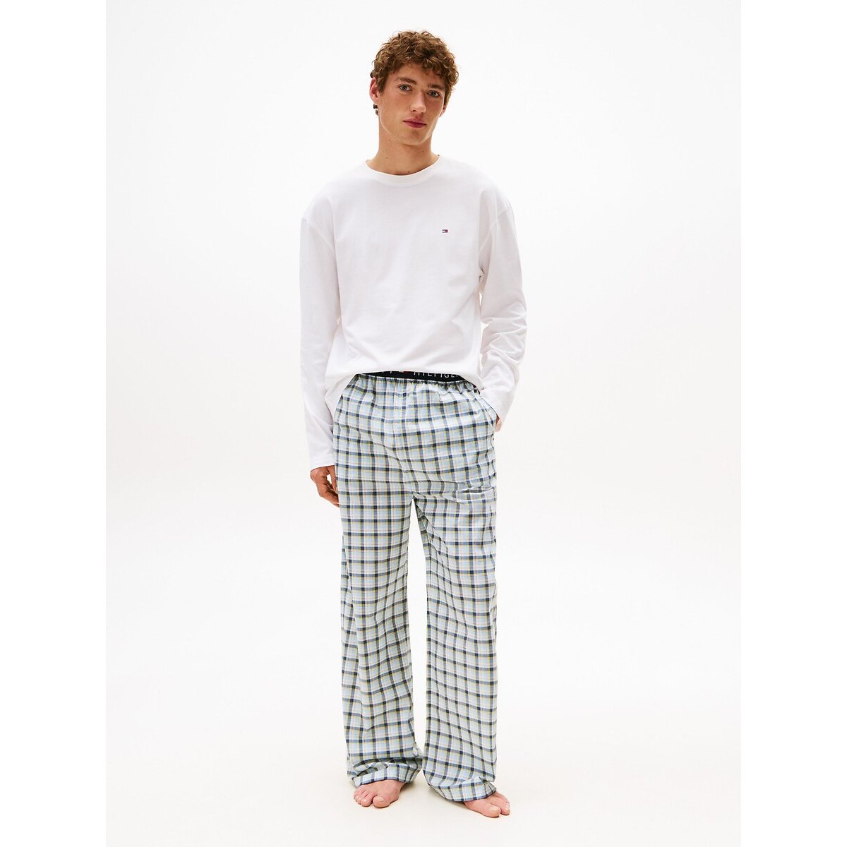 Long Sleeve Printed Pyjamas white, TOMMY HILFIGER