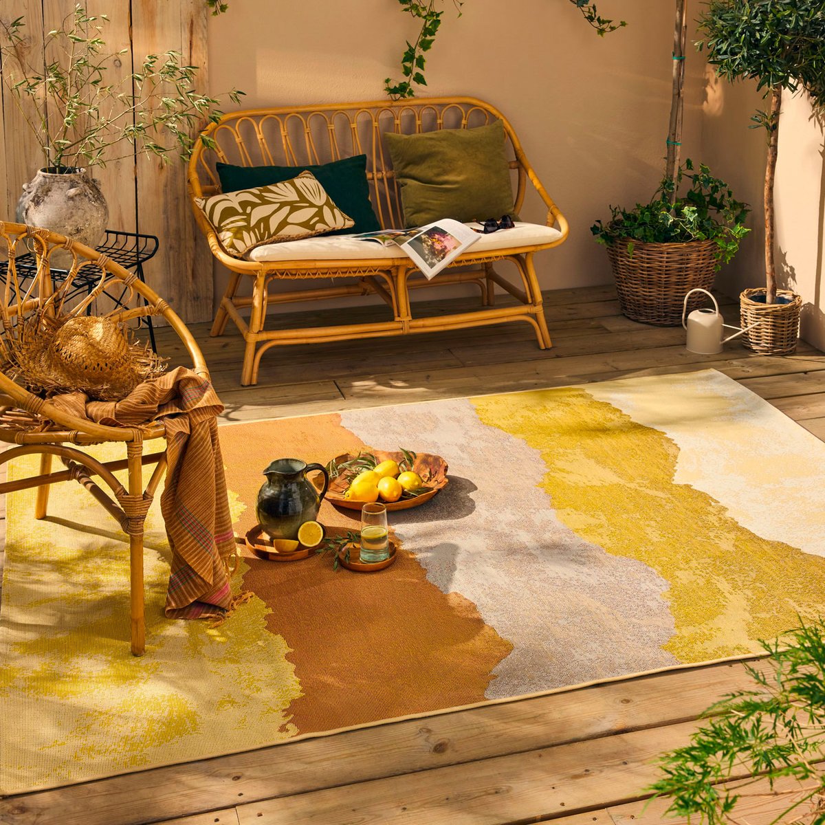 Tapis extérieur à motif moderne LIDO multicolore, NAZAR RUGS