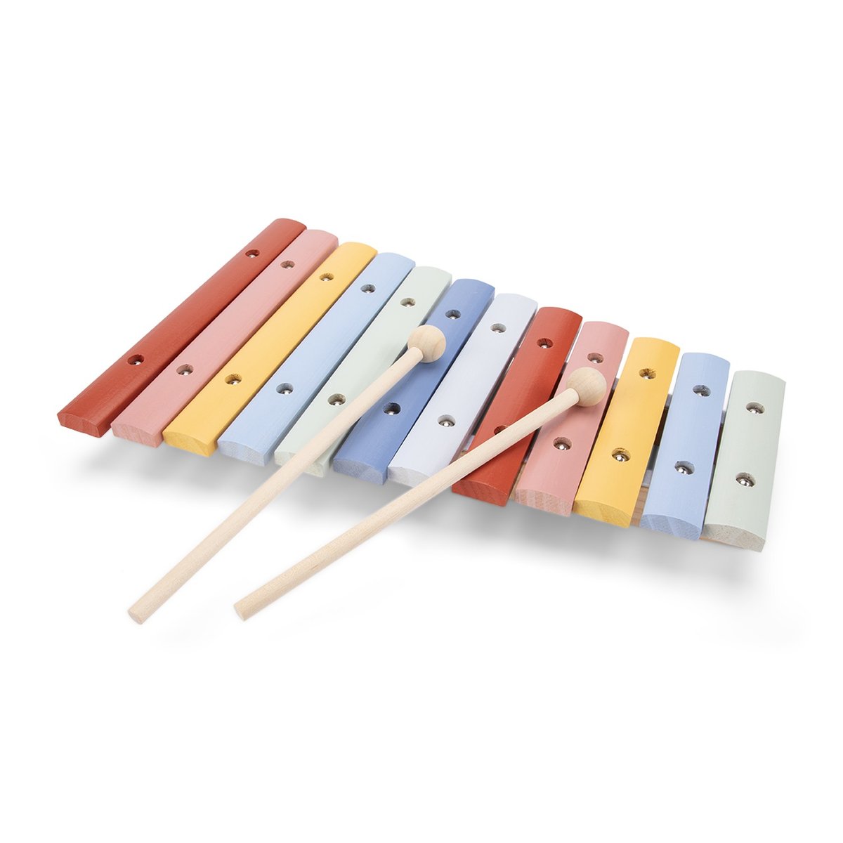 Xylophone en bois 12 tons multicolore, NEW CLASSIC TOYS