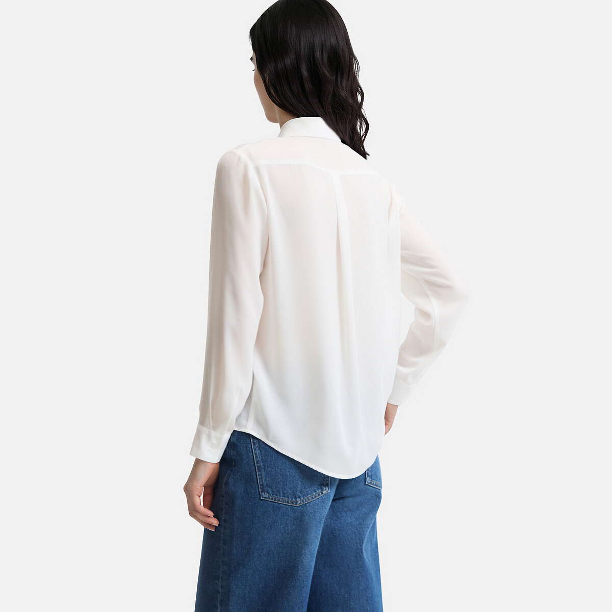 Hemd met lange mouwen ivoor, LA REDOUTE COLLECTIONS