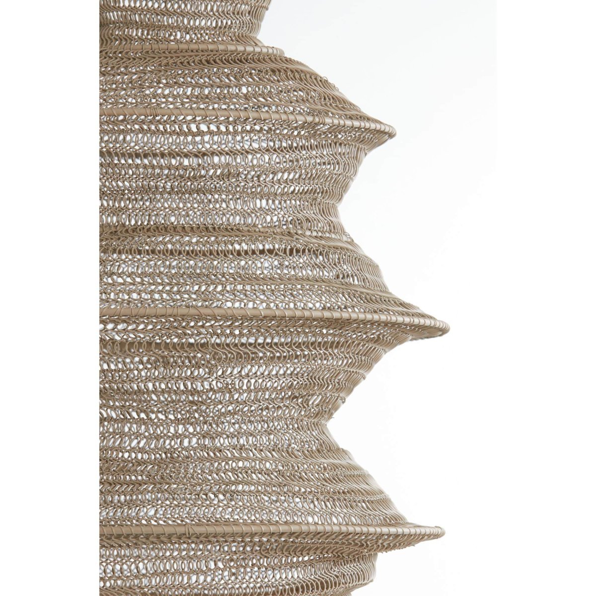 Lampe Suspendue Métal NAKISHA sable, LIGHT & LIVING 