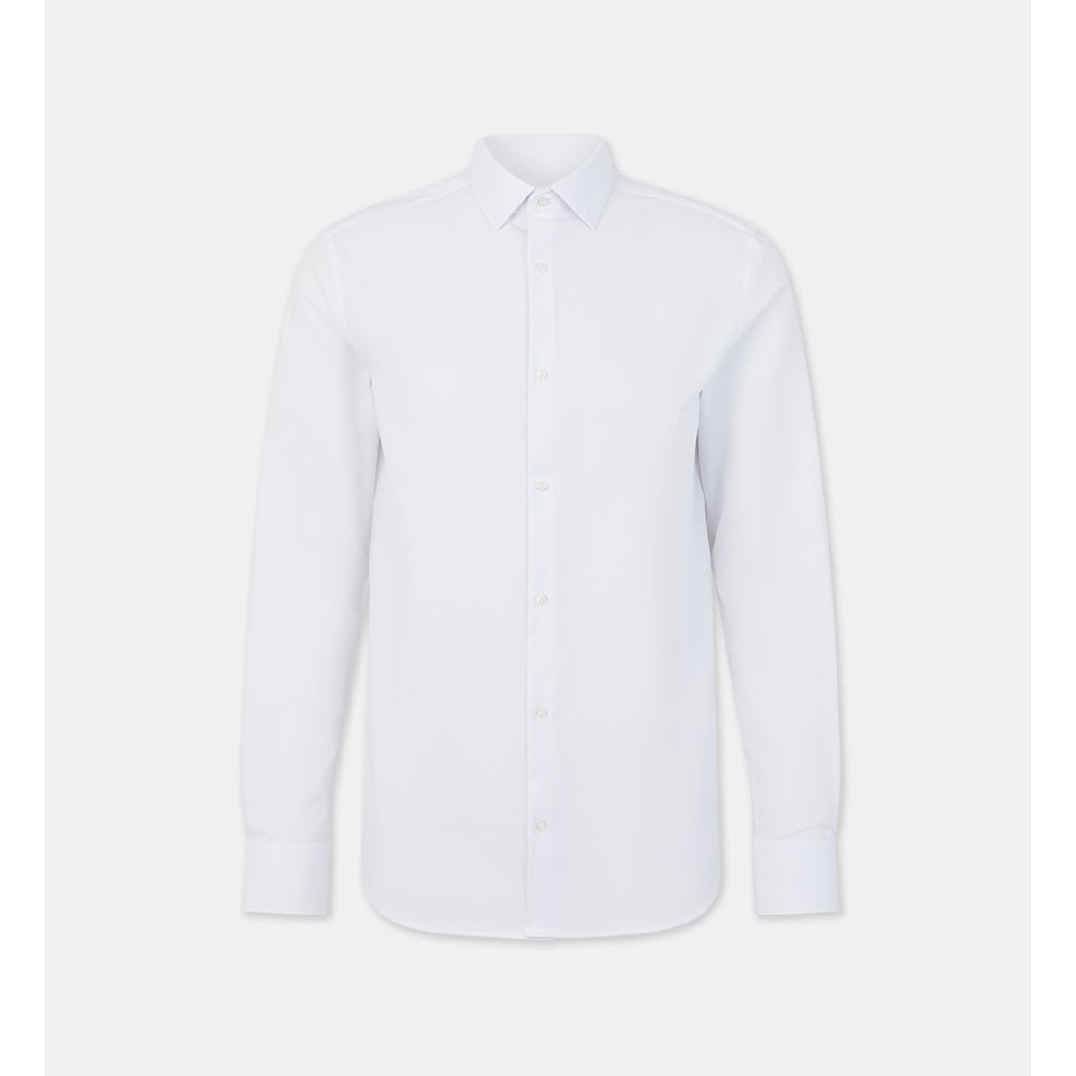 Chemise droite stretch htech blanc, GALERIES LAFAYETTE