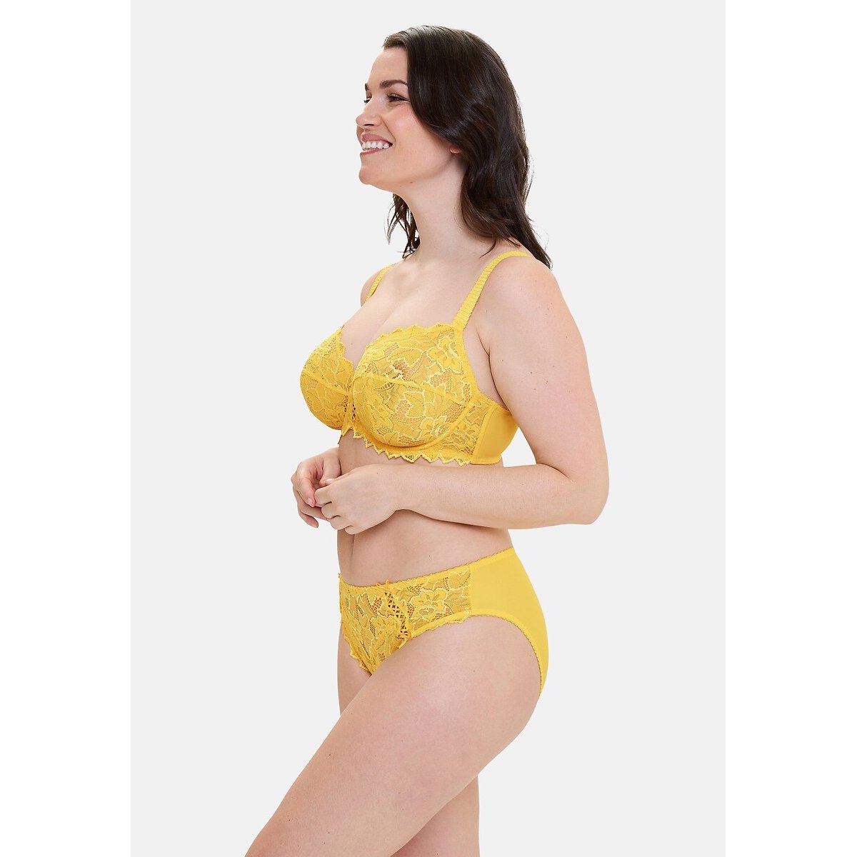 Soutien envolvente, com armação, Arum amarelo-limão, SANS COMPLEXE