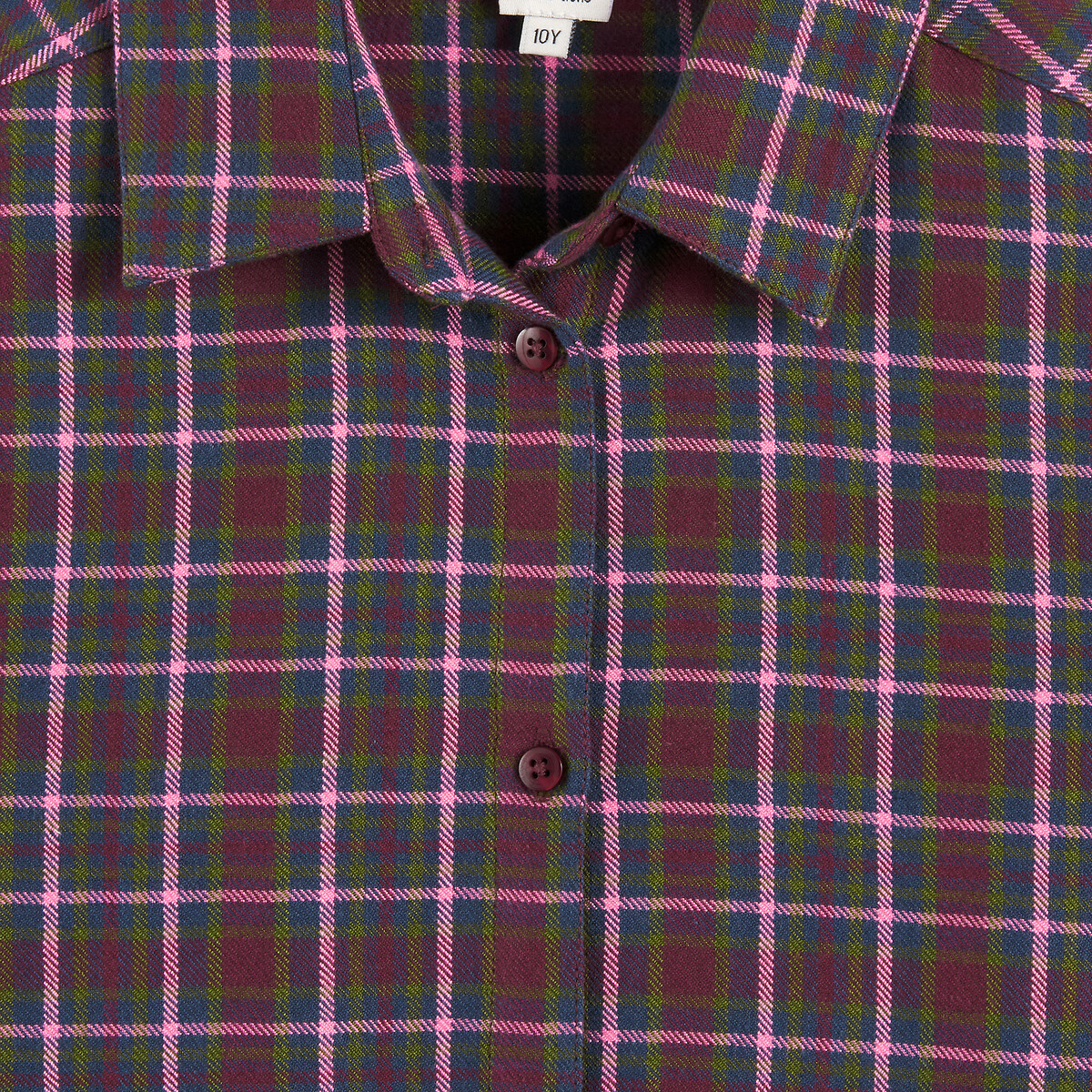 Straight Checked Shift Dress with Long Sleeves multi-coloured checks, LA REDOUTE COLLECTIONS