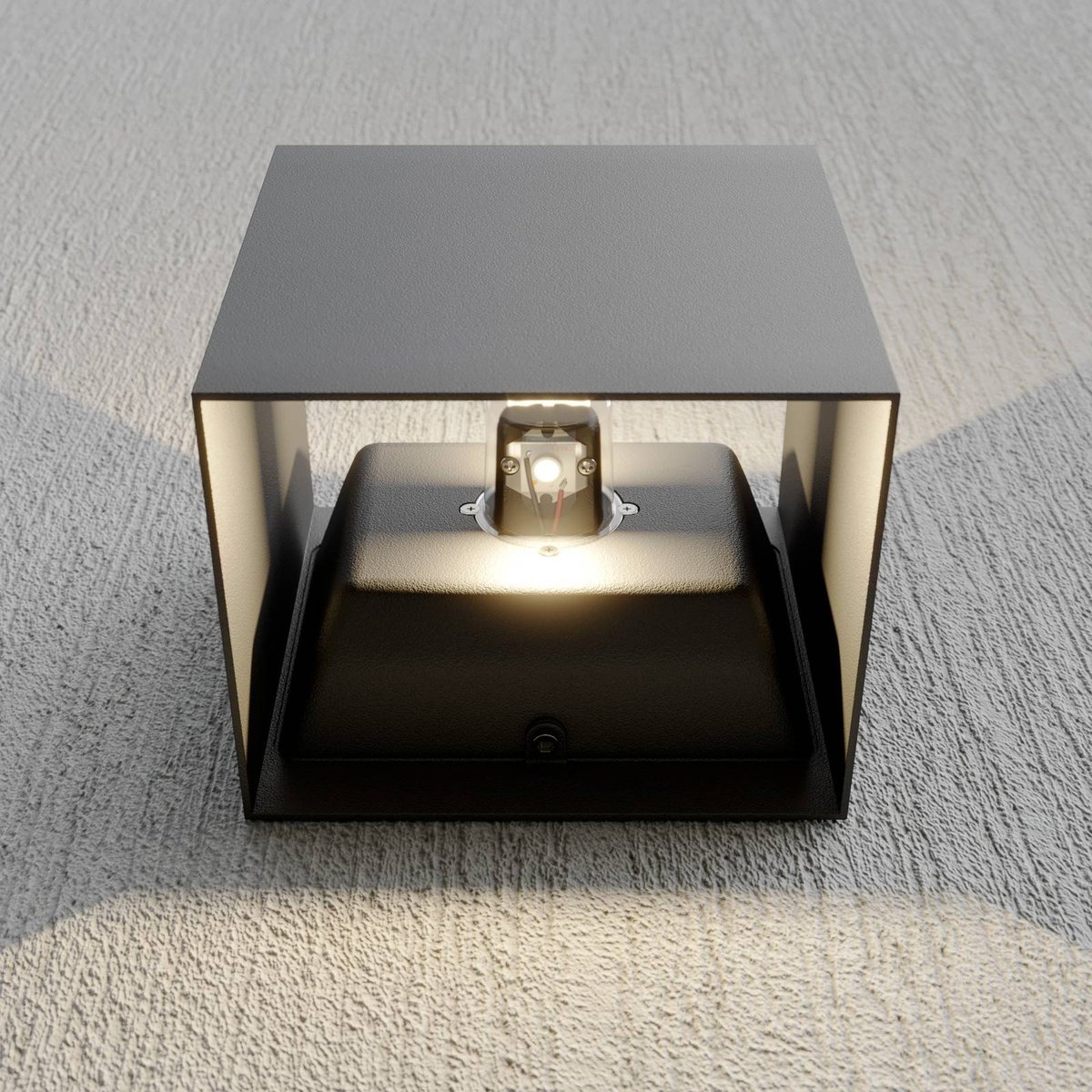 Applique extérieure en aluminium moderneLED gris foncé, LUCANDE